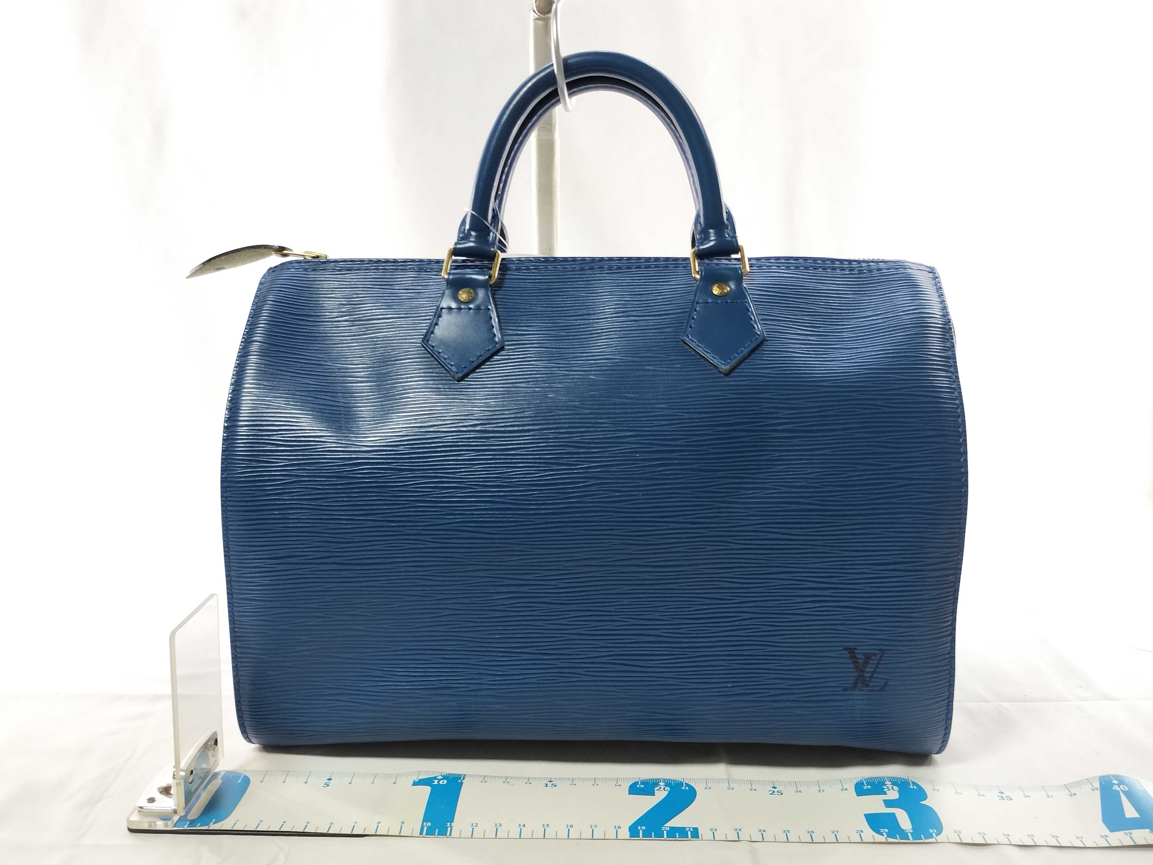 Epi Speedy 30 Blue Boston Bag — view 2