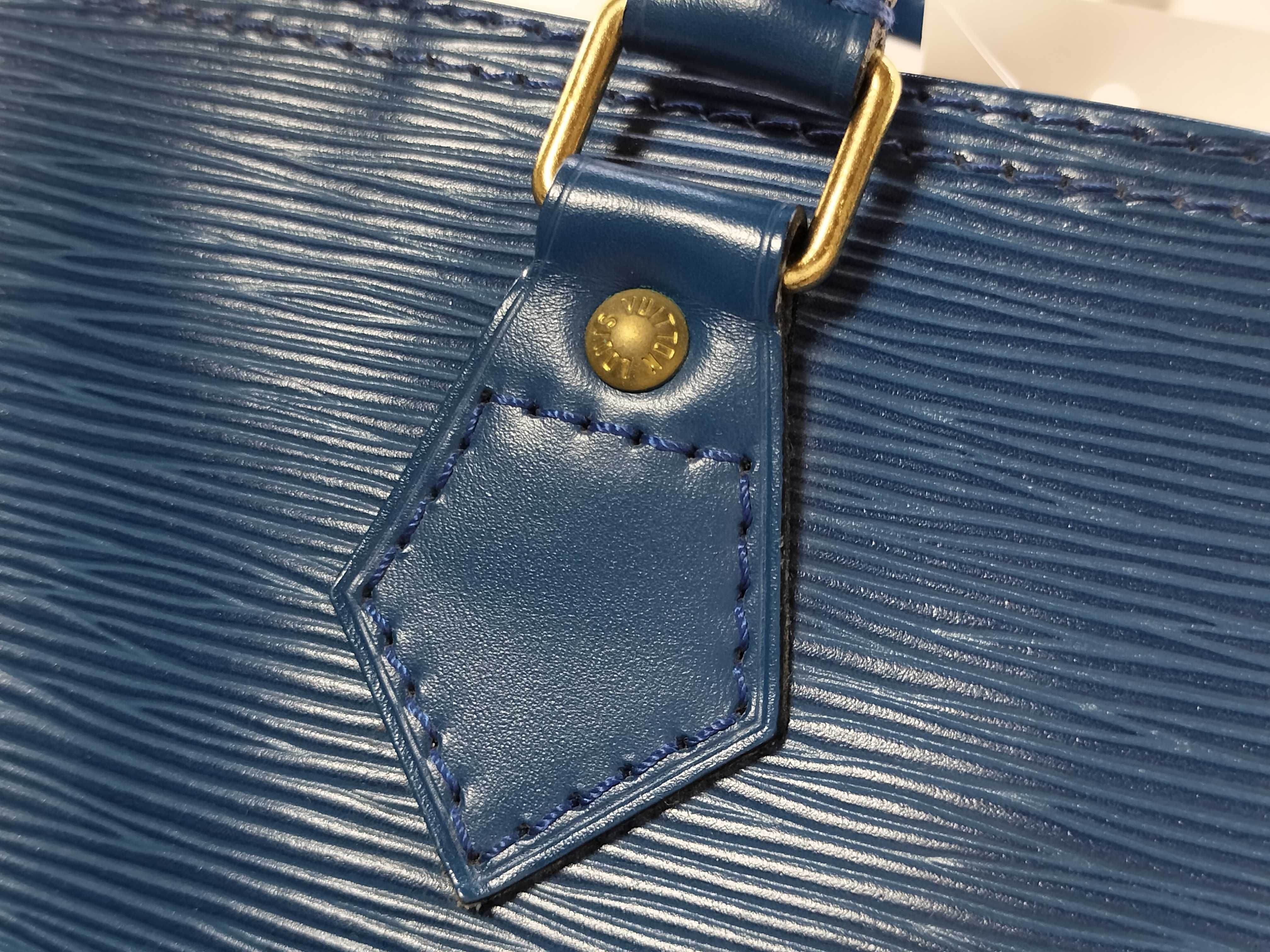 Epi Speedy 30 Blue Boston Bag — view 3
