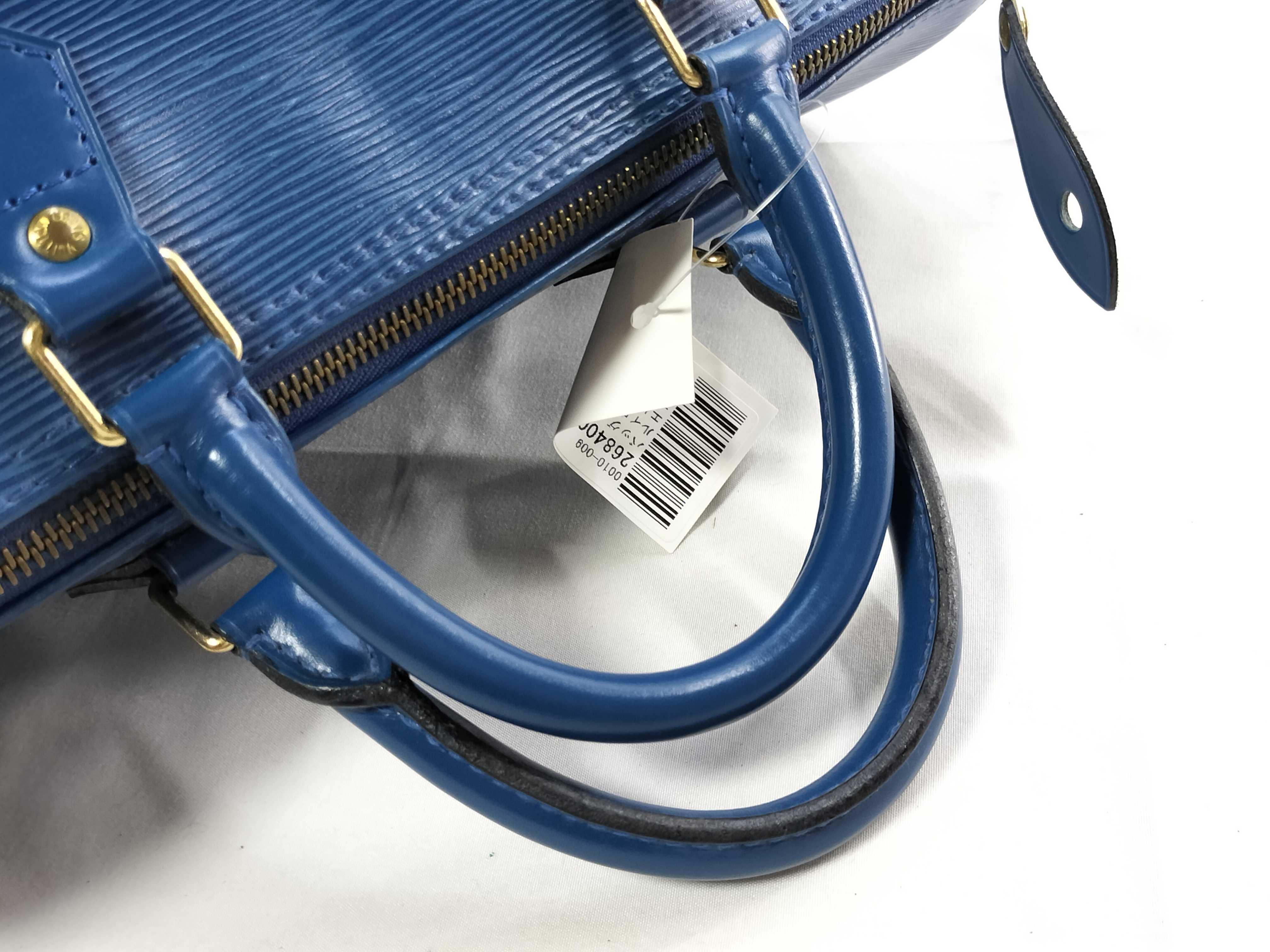 Epi Speedy 30 Blue Boston Bag — view 4