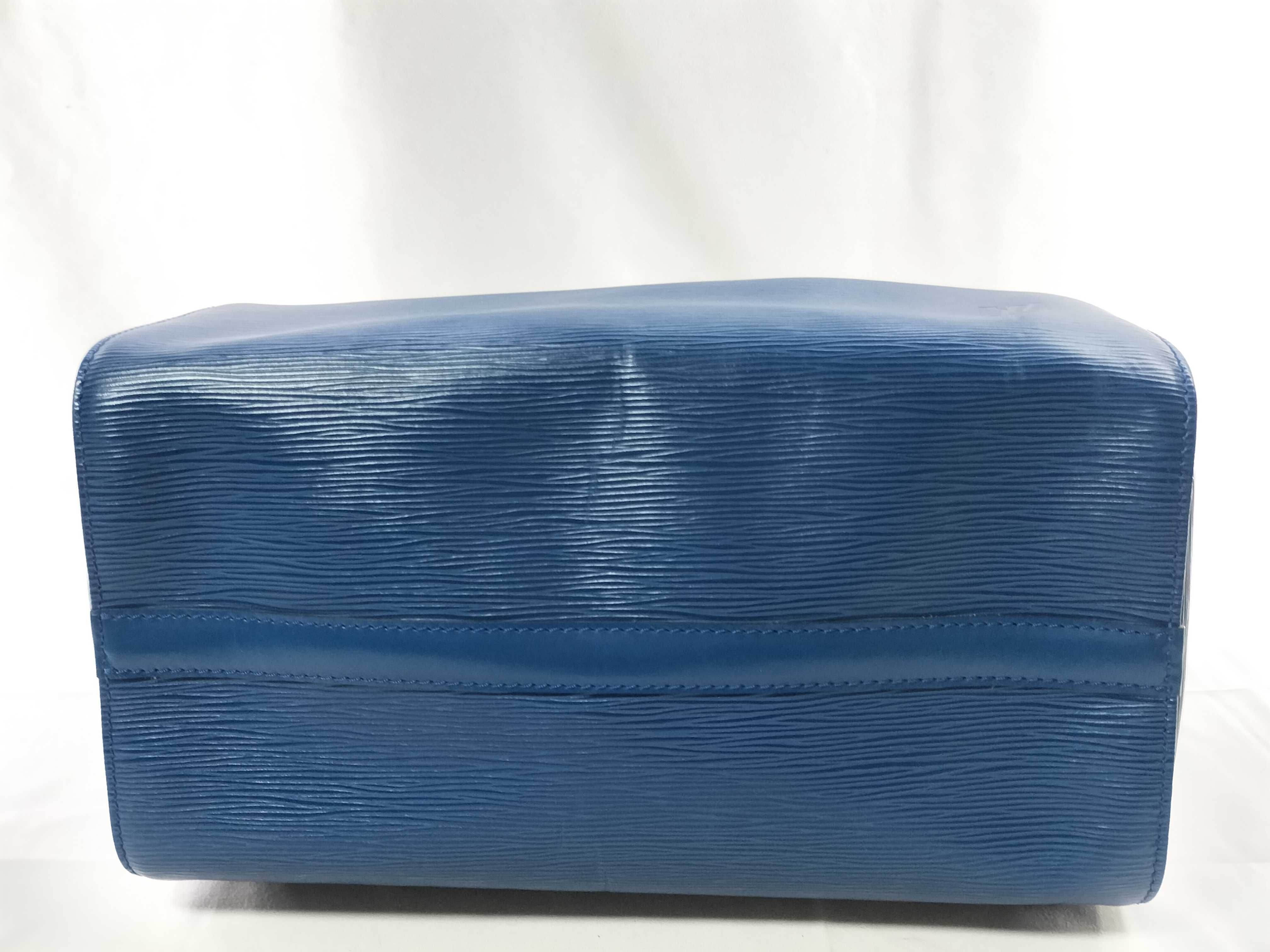 Epi Speedy 30 Blue Boston Bag — view 6