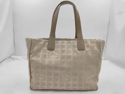 New Travel Tote MM Canvas Beige 8701510 Tote Bag