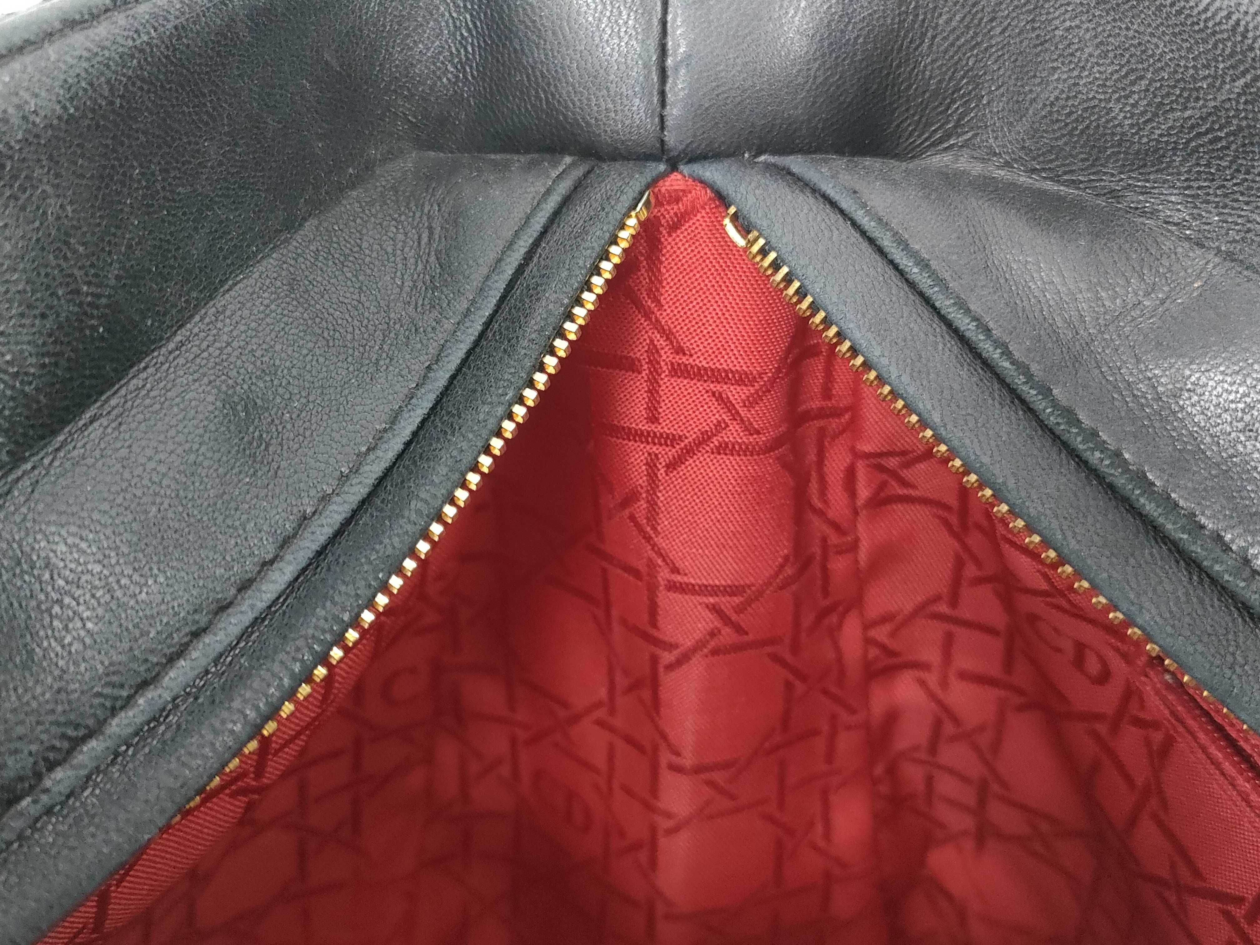 Lady Dior Cannage Leather Black Handbag (VO8271) Handbag — view 10
