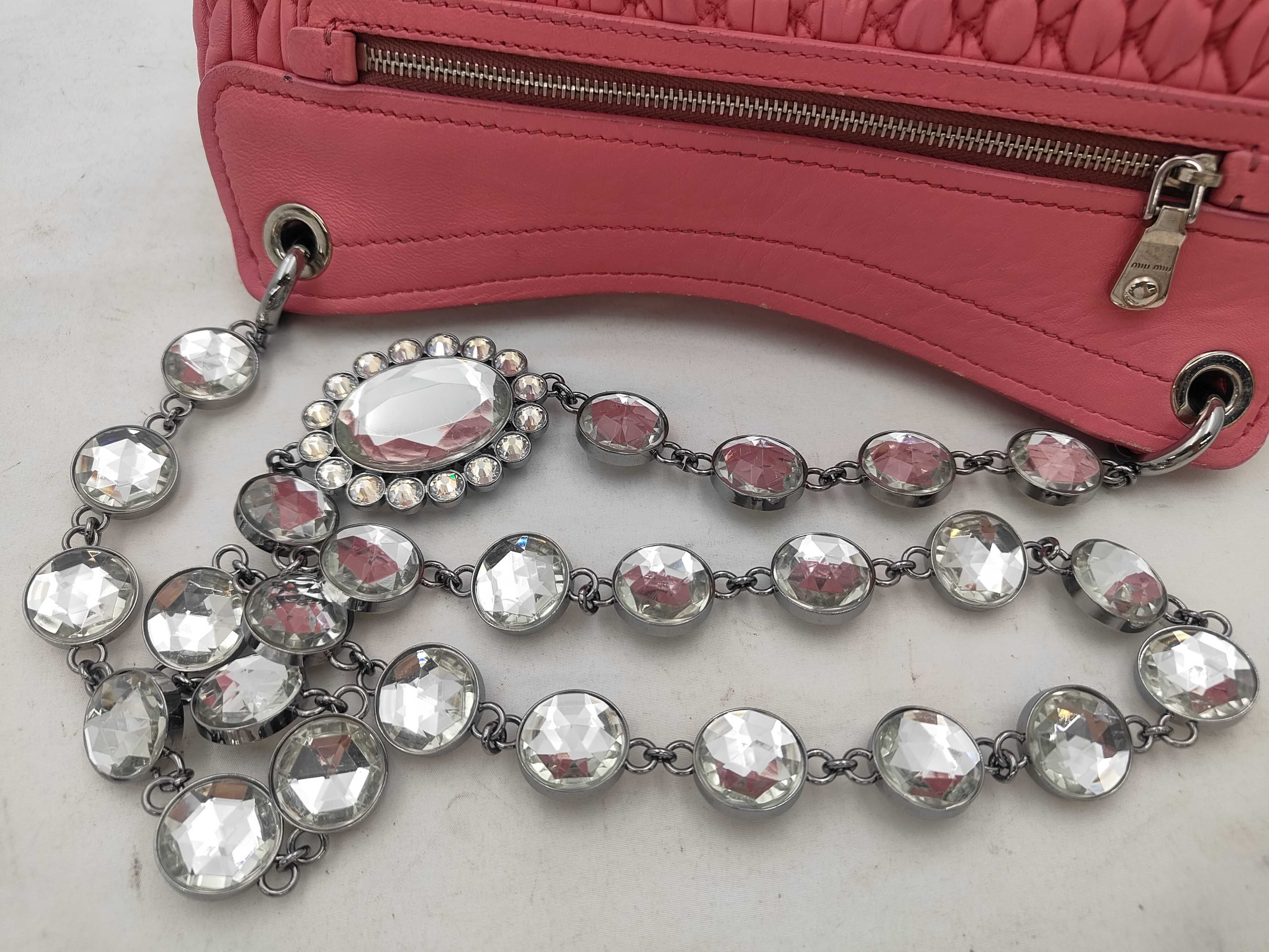 Matelassé Crystal Shoulder Bag — view 3