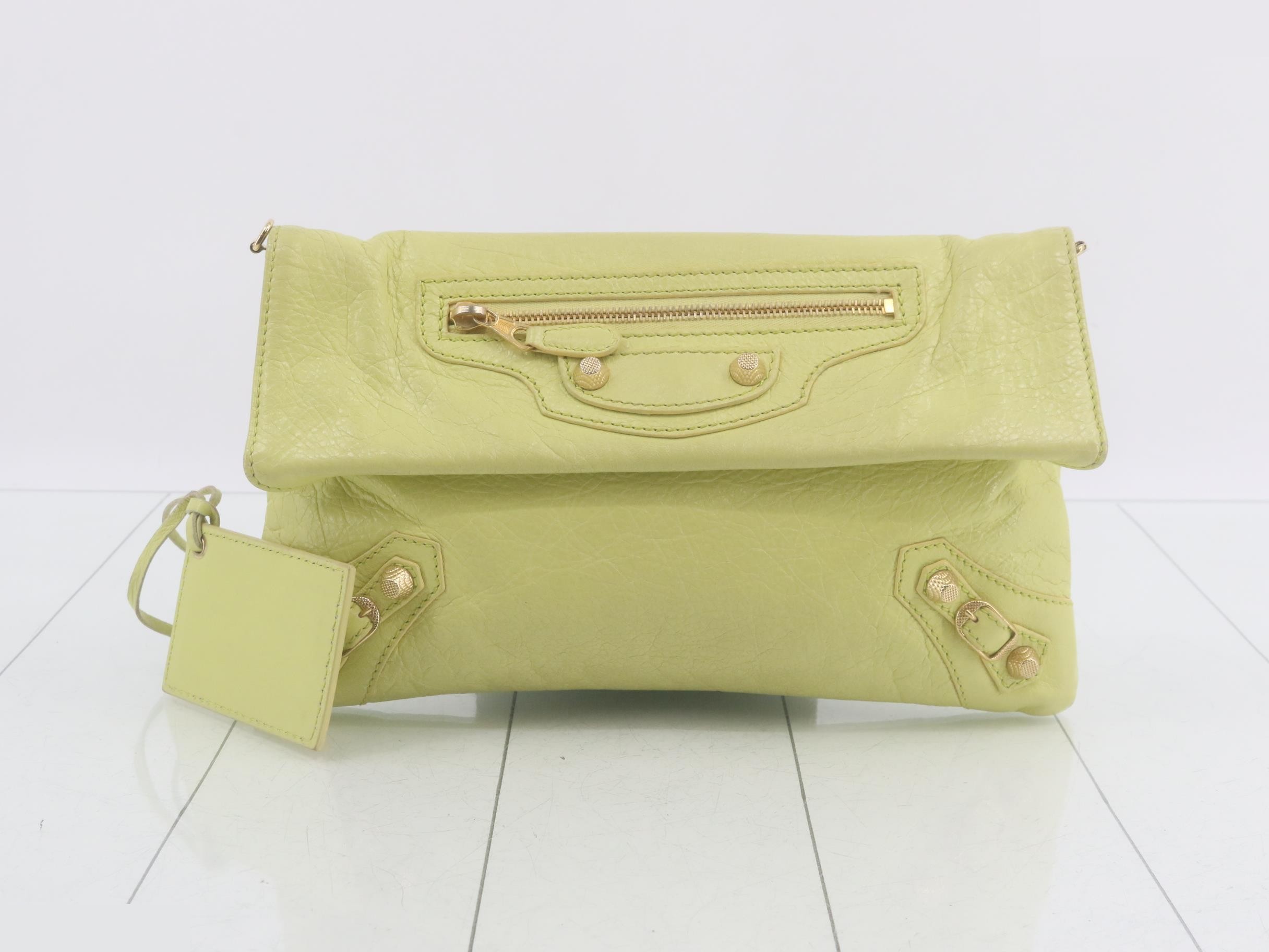 Other line: Bags/Clutch Pouches, Leather, Yellow, 2-way