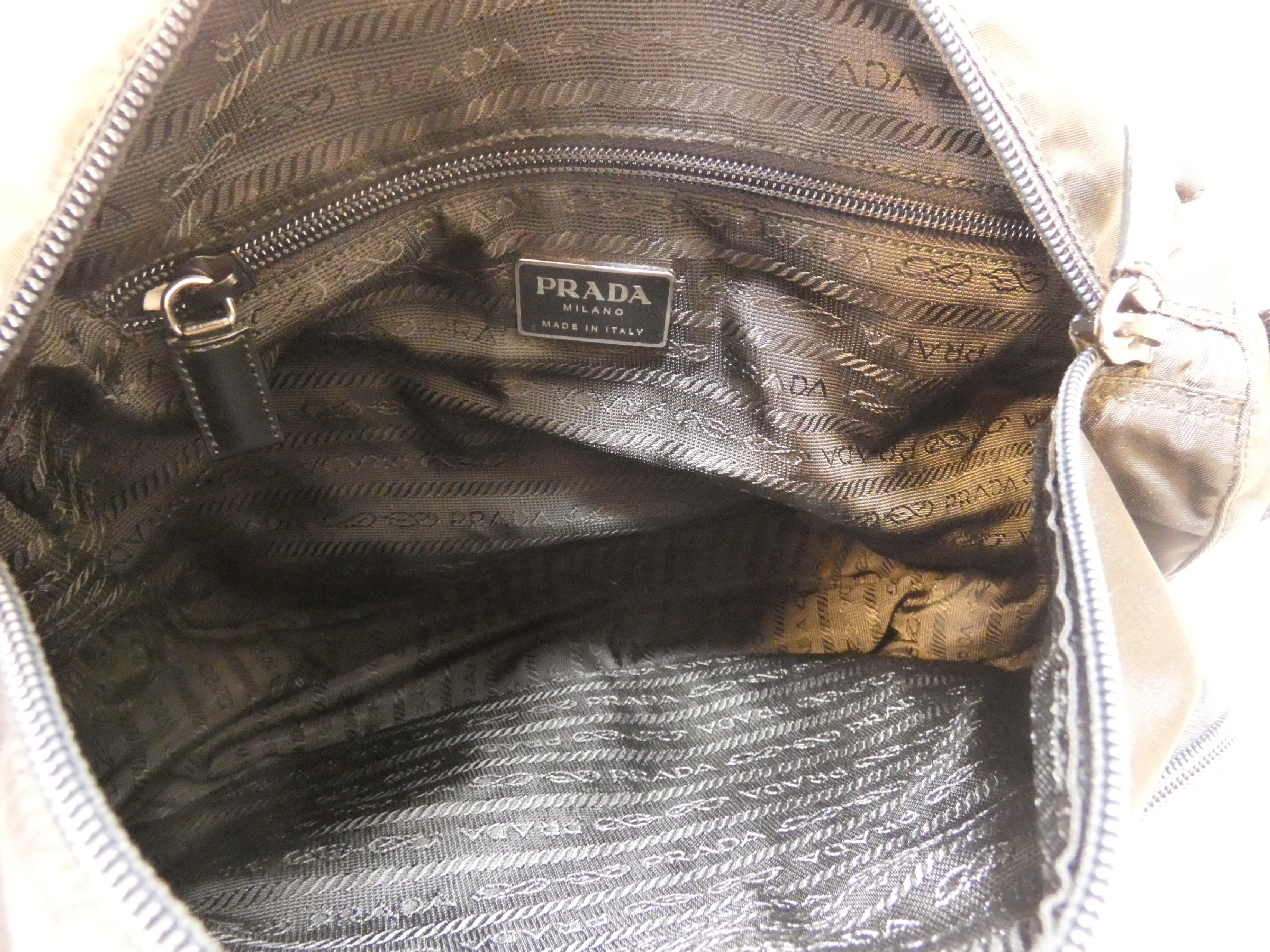 Triangle Plate Nylon Black Shoulder Bag — view 8