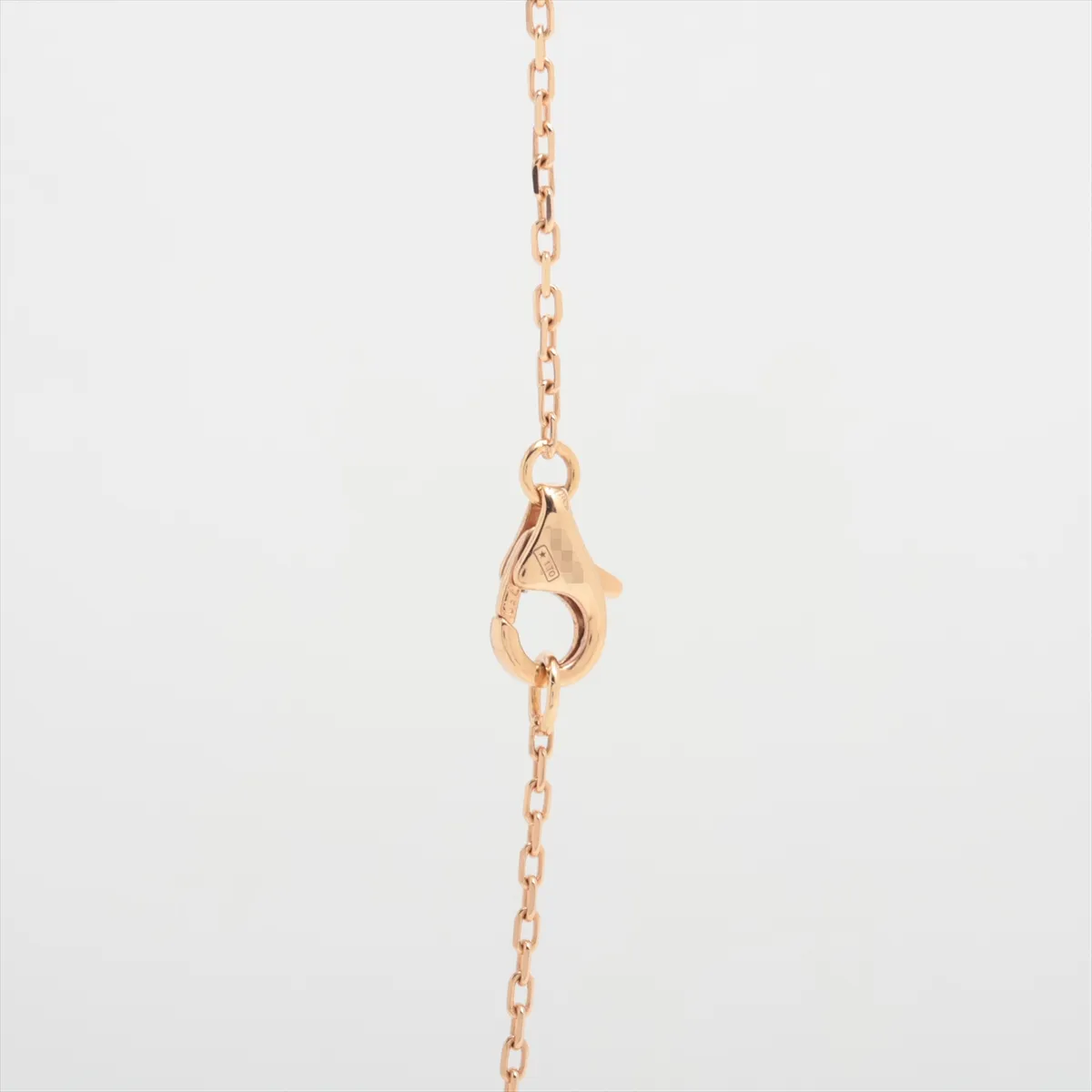 Trinity Heart Necklace 750 (Yellow Gold x Pink Gold x White Gold) 4.2g TM6313 (Dents, holes) — view 3