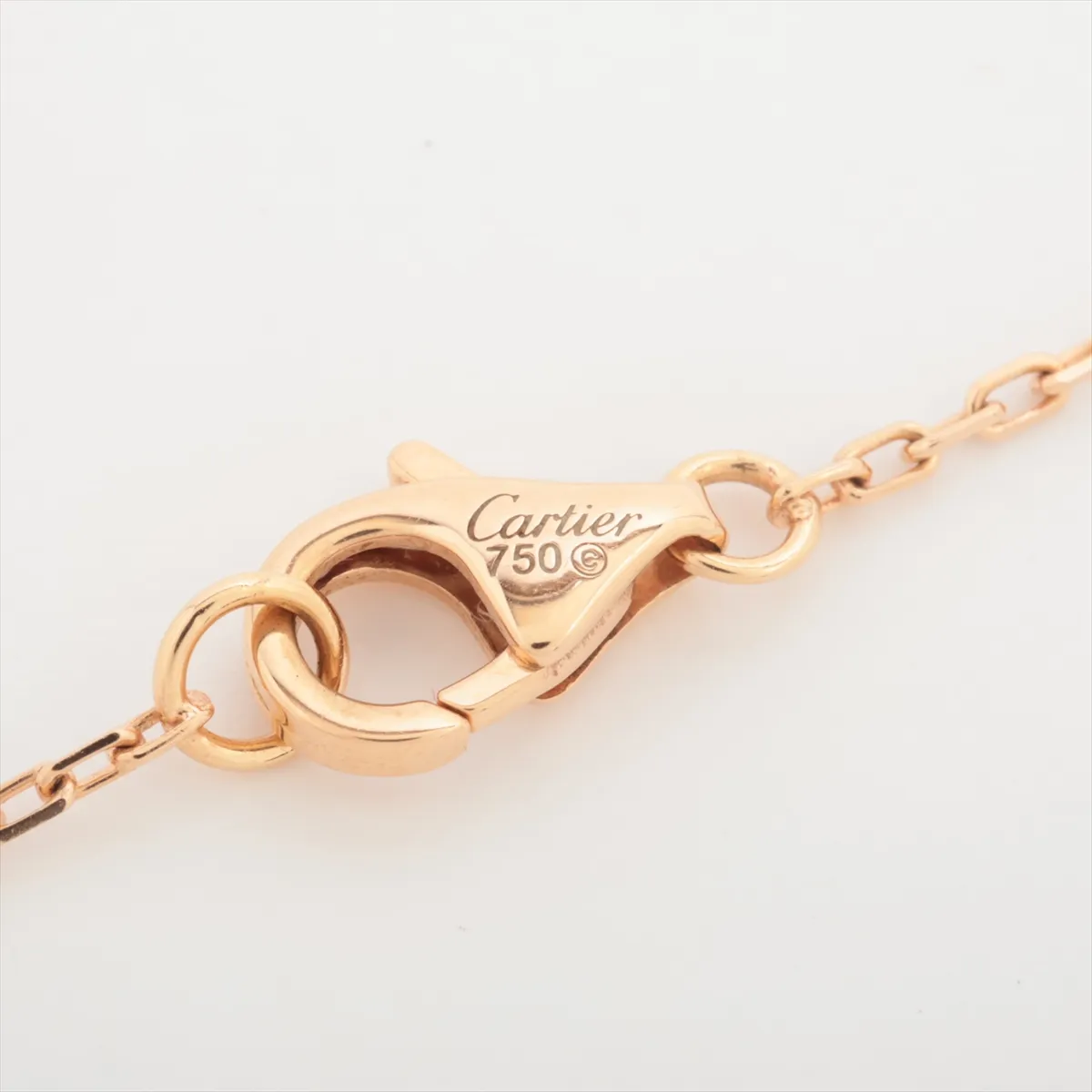 Trinity Heart Necklace 750 (Yellow Gold x Pink Gold x White Gold) 4.2g TM6313 (Dents, holes) — view 4