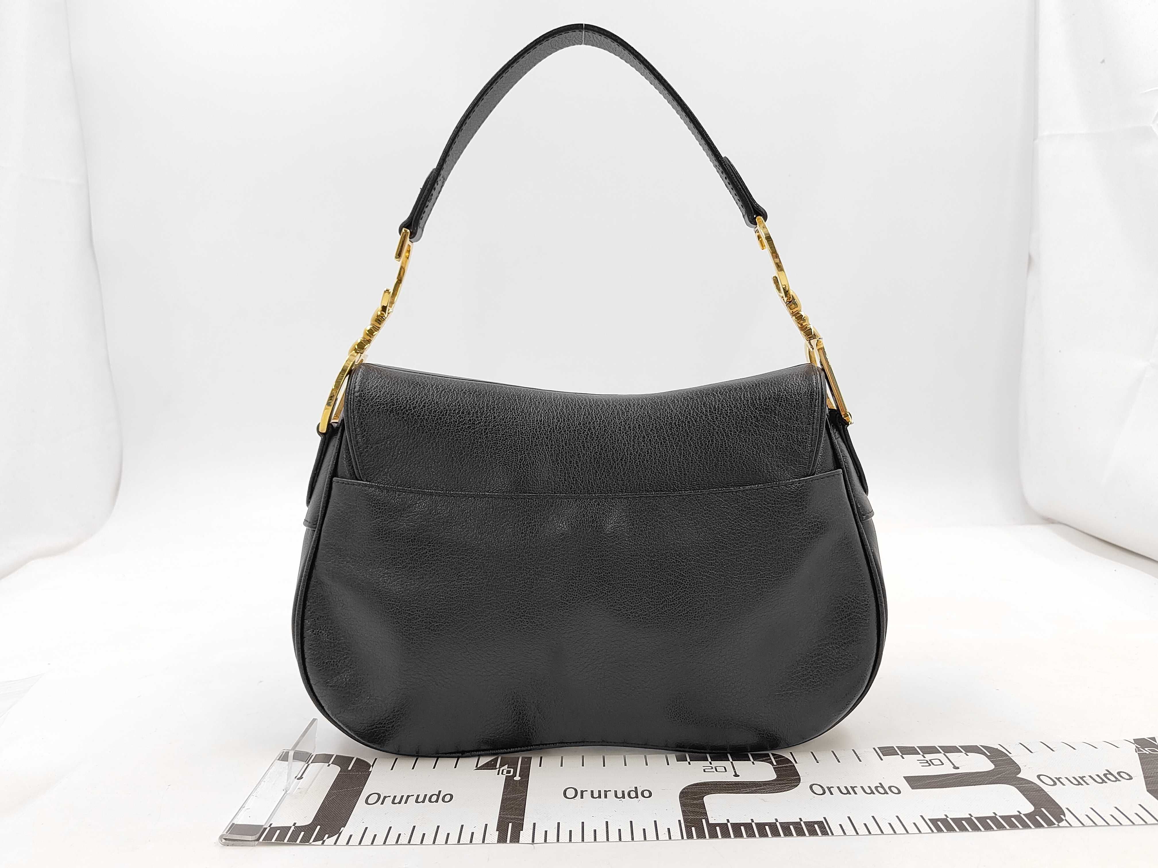 Double Saddle Shoulder Bag Leather Handbag — view 2