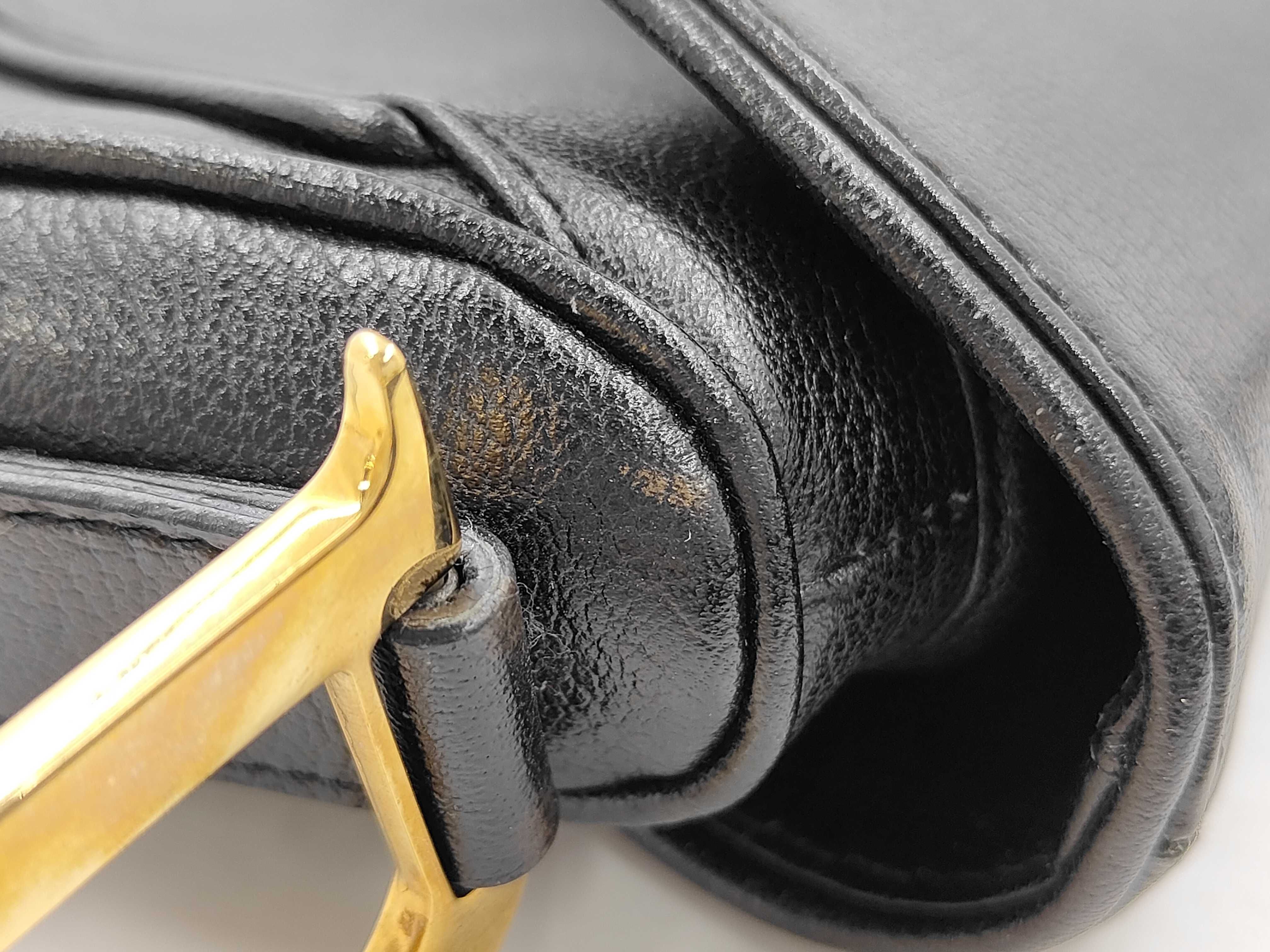 Double Saddle Shoulder Bag Leather Handbag — view 12