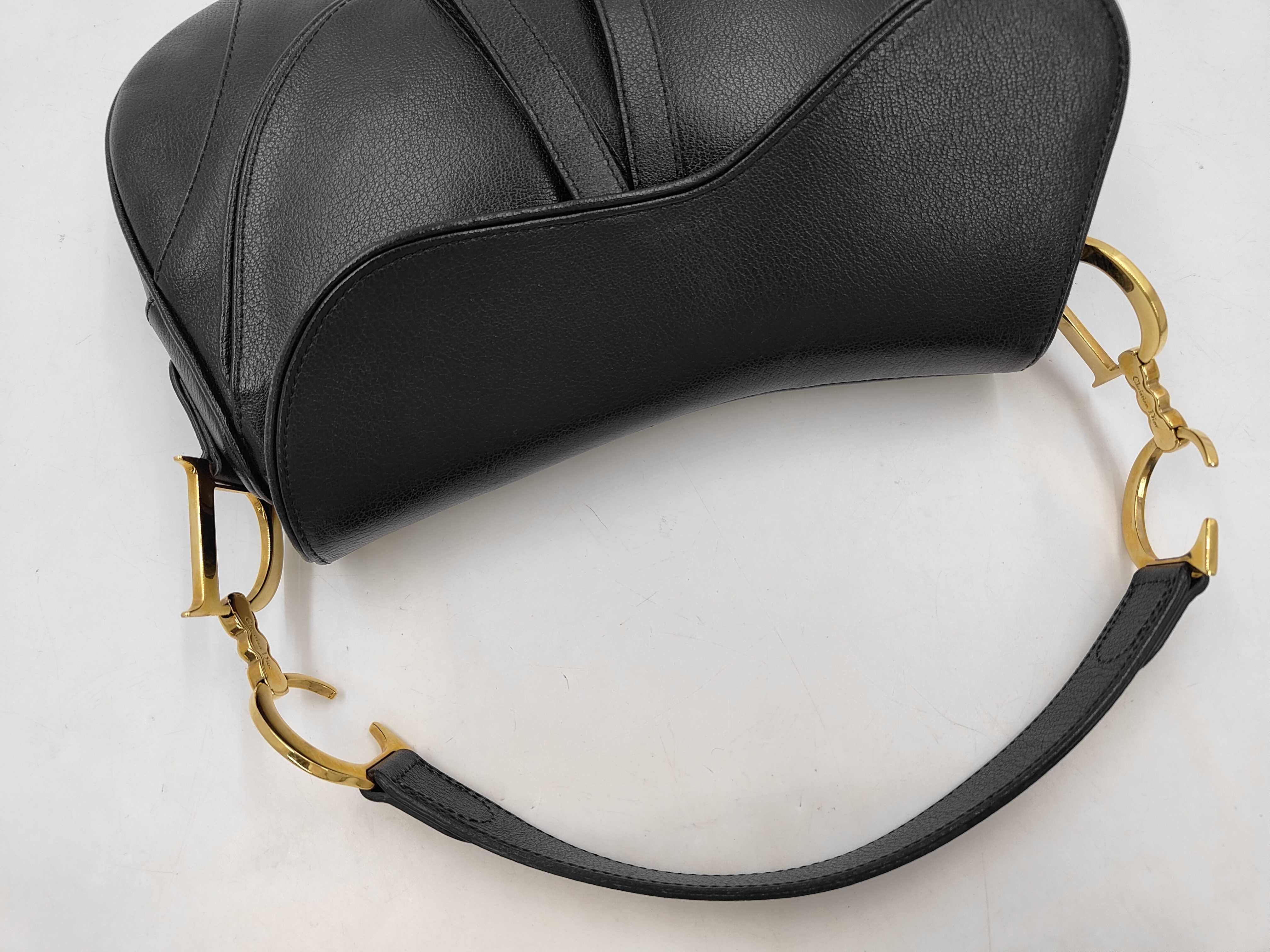 Double Saddle Shoulder Bag Leather Handbag — view 3