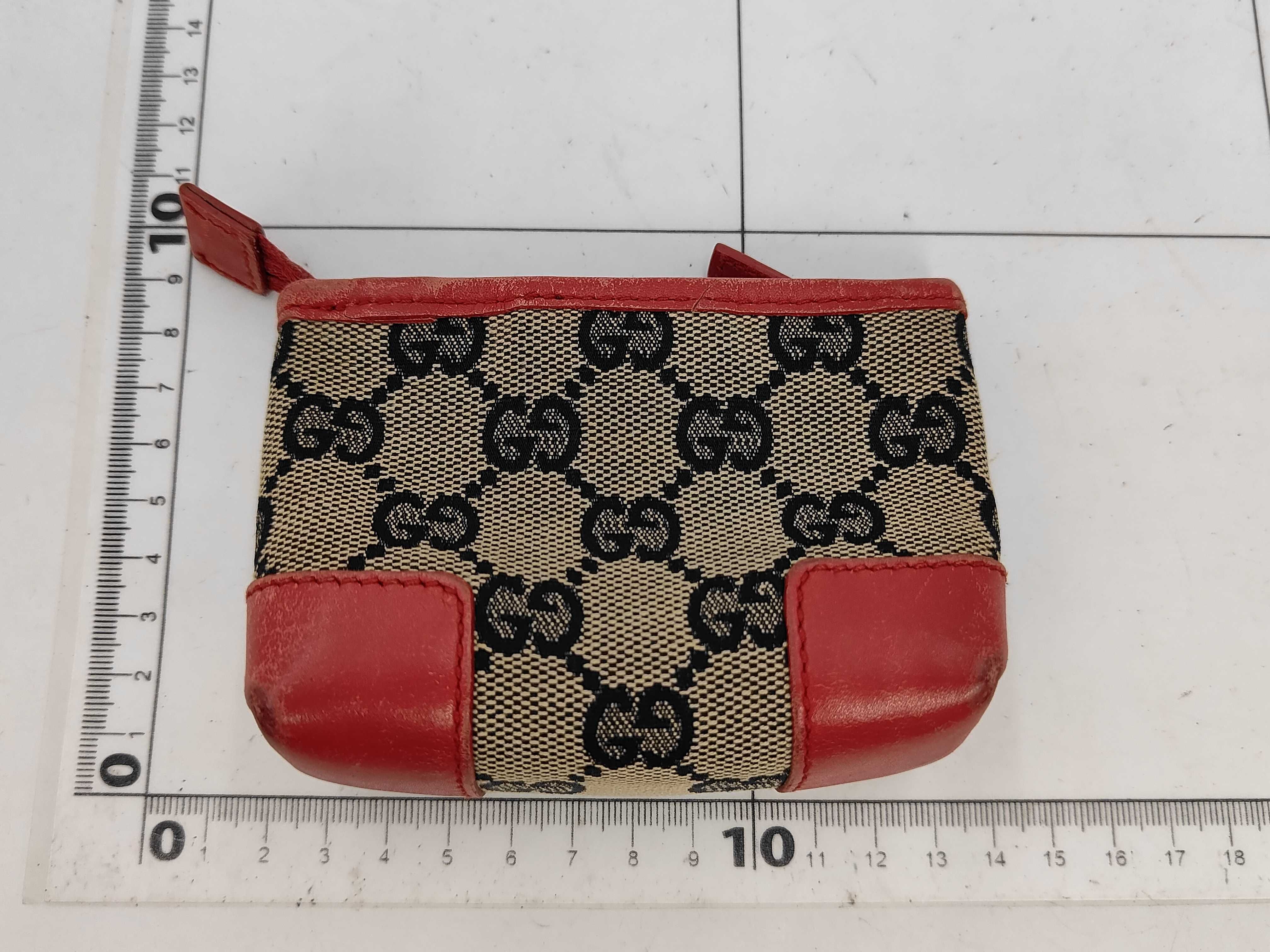 GG Canvas Mini Pouch, Canvas, Brown x Red, 039 Pouch — view 2