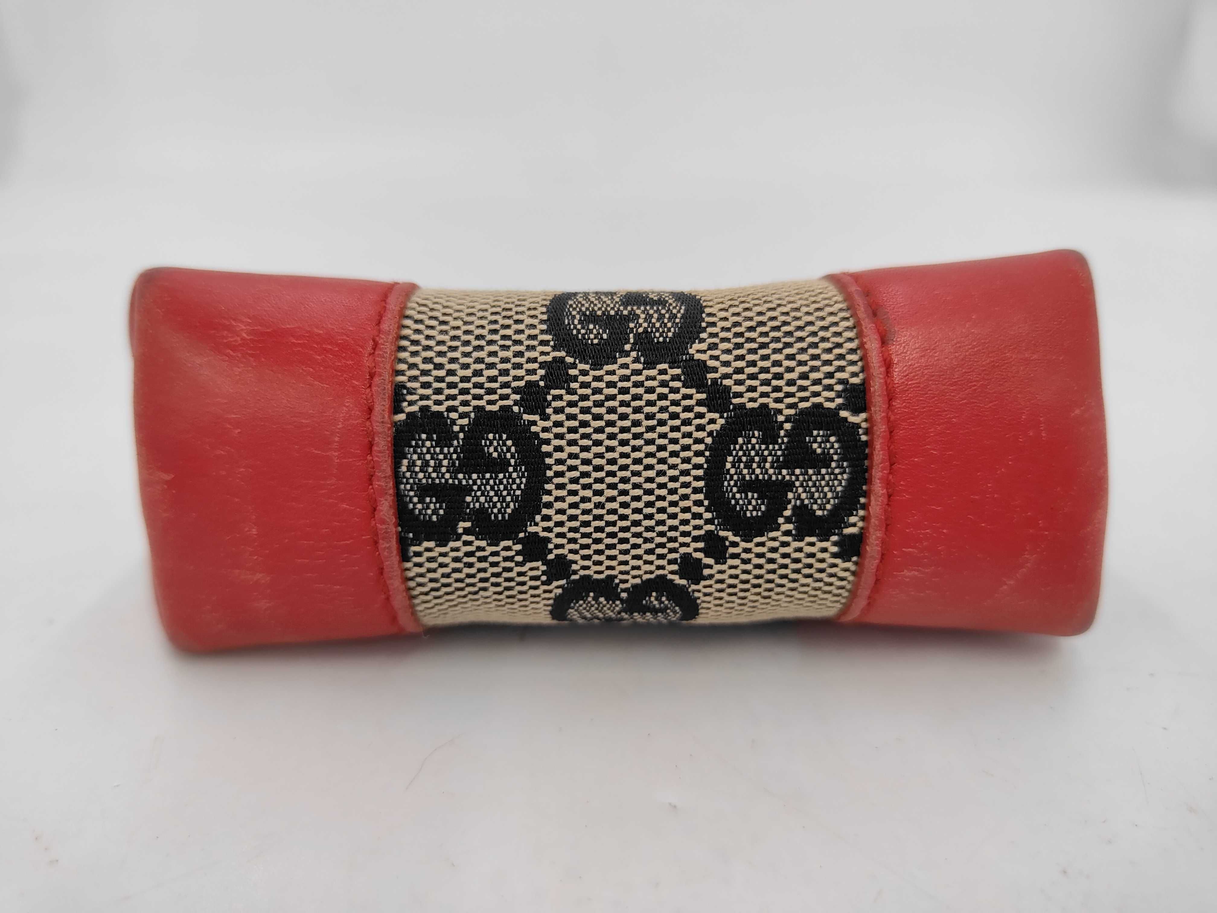 GG Canvas Mini Pouch, Canvas, Brown x Red, 039 Pouch — view 3