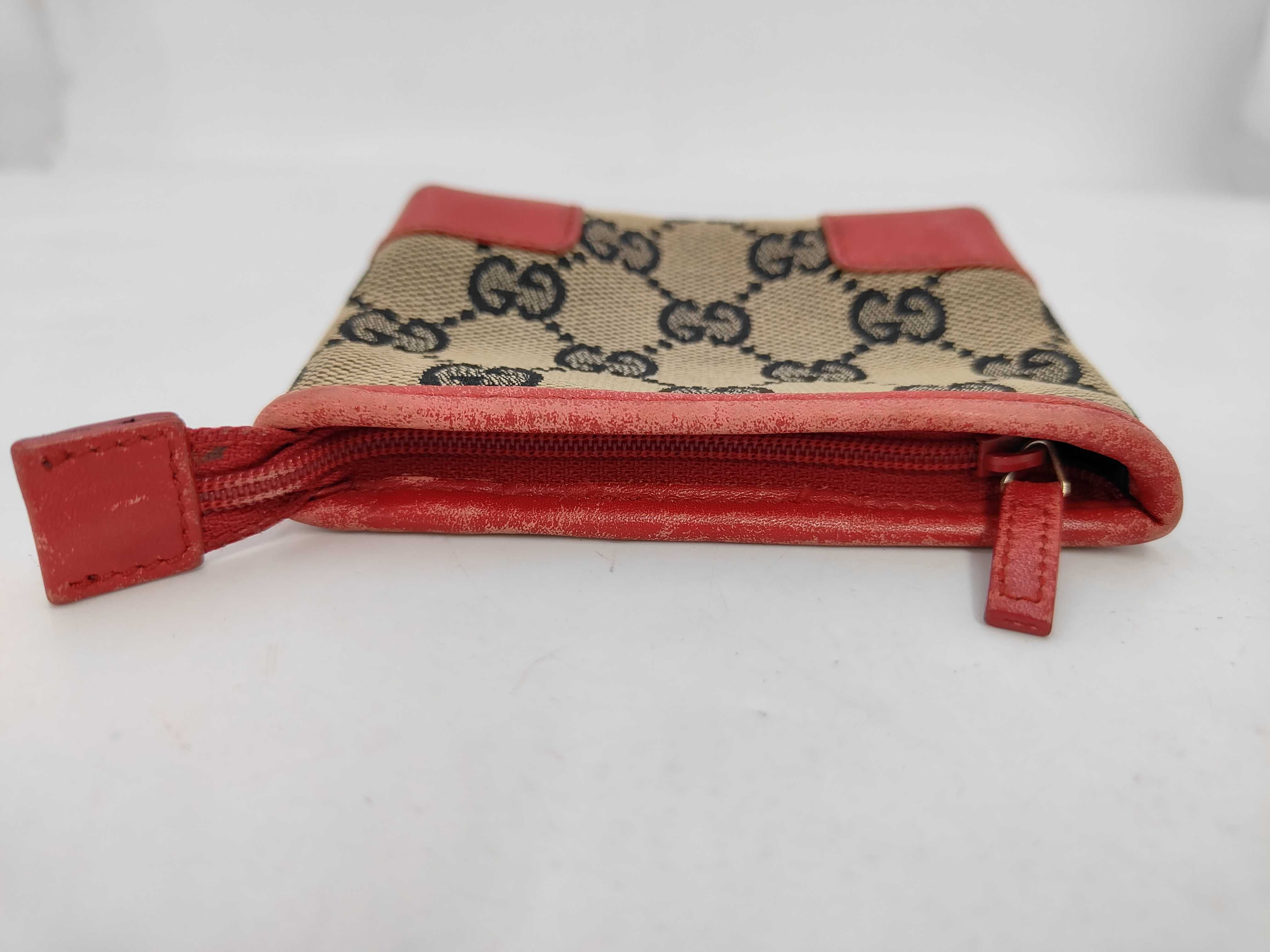 GG Canvas Mini Pouch, Canvas, Brown x Red, 039 Pouch — view 6