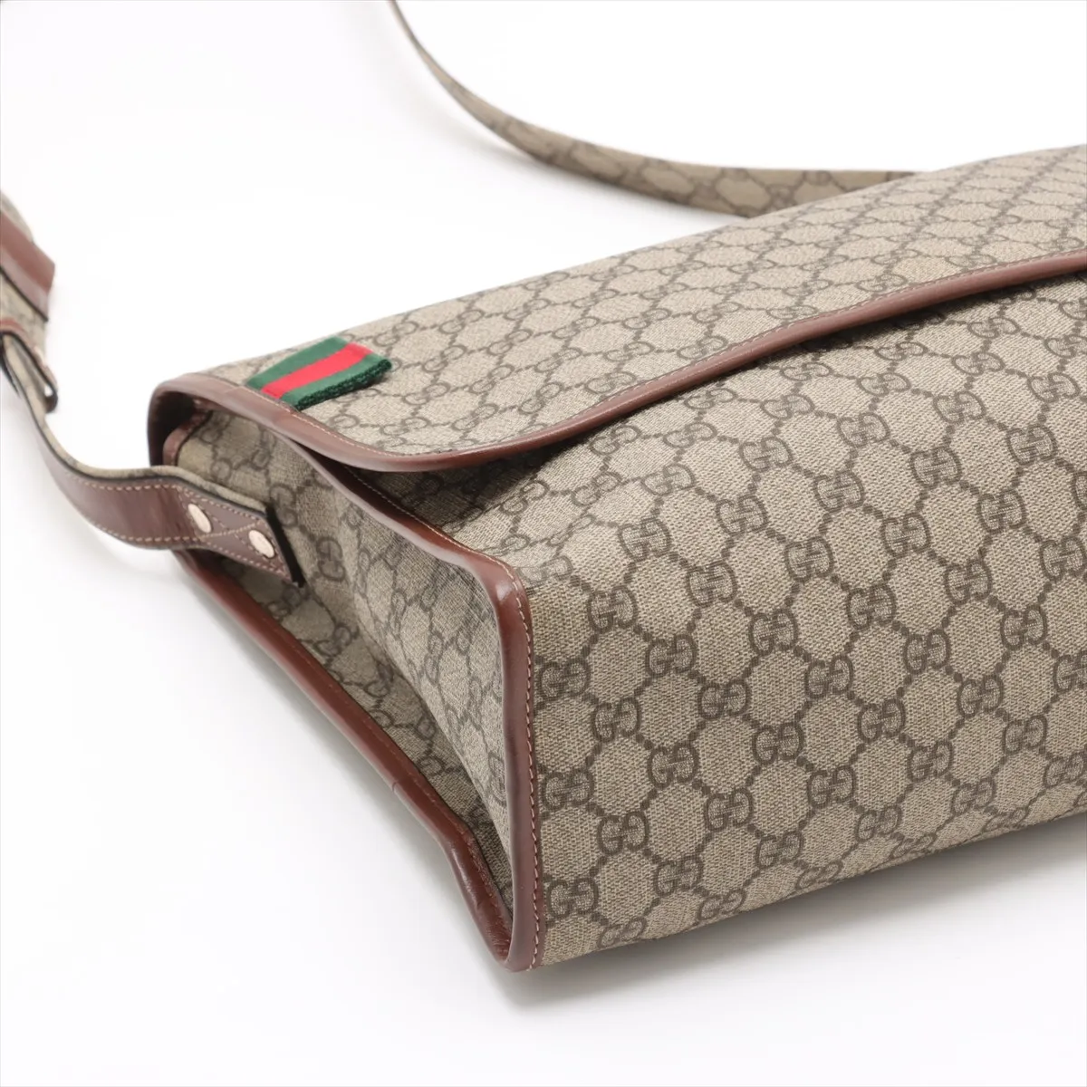 GG Supreme PVC x Leather Shoulder Bag Beige 246411 — view 4
