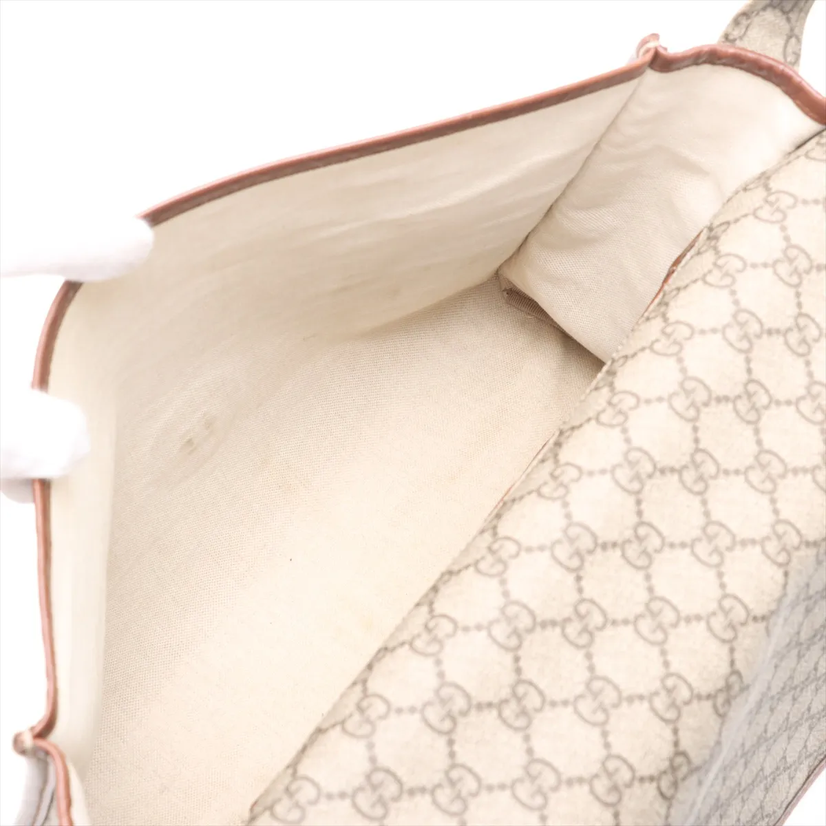 GG Supreme PVC x Leather Shoulder Bag Beige 246411 — view 6