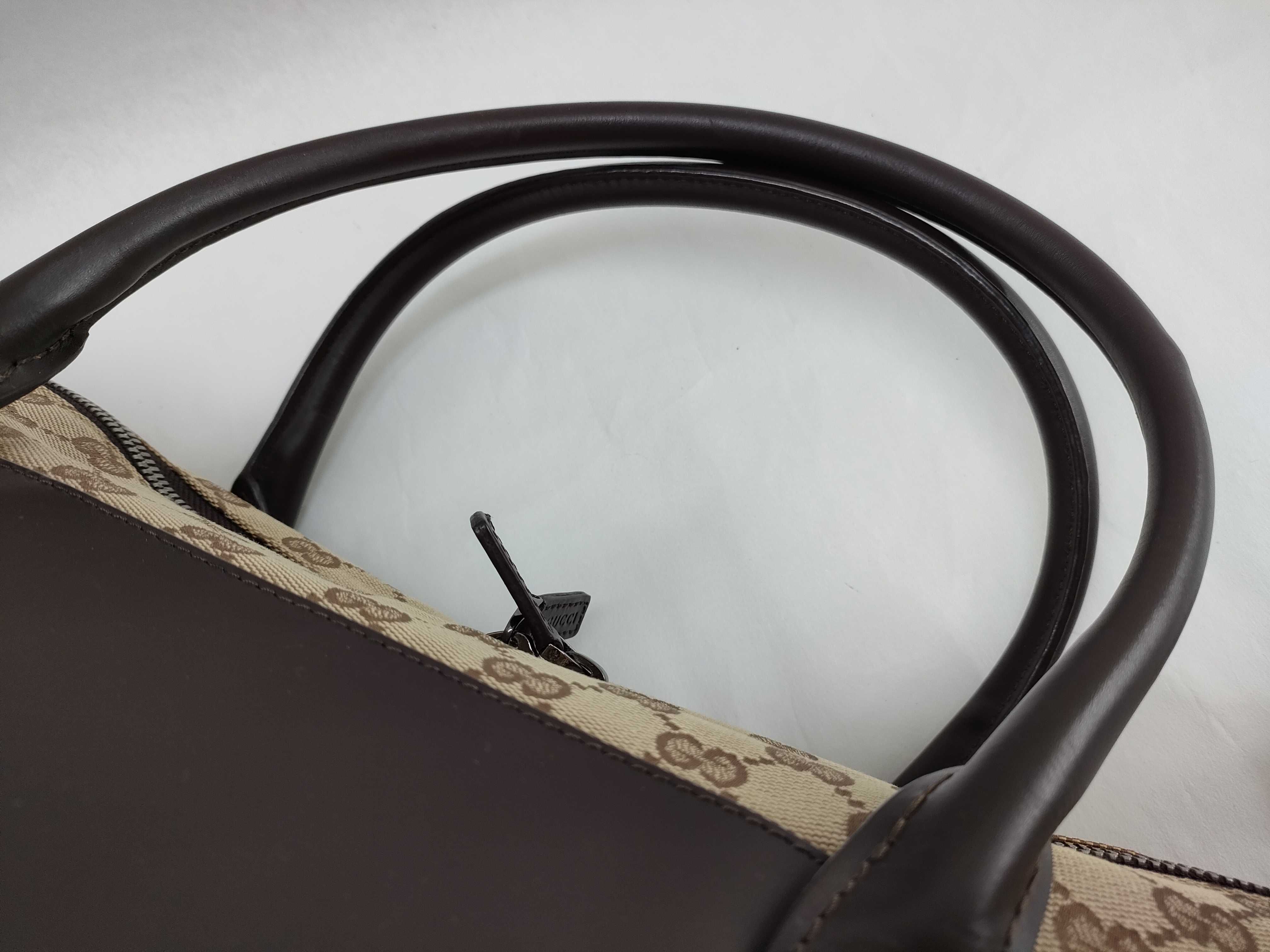 GG Canvas Gucci Handbag Boston Bag — view 3