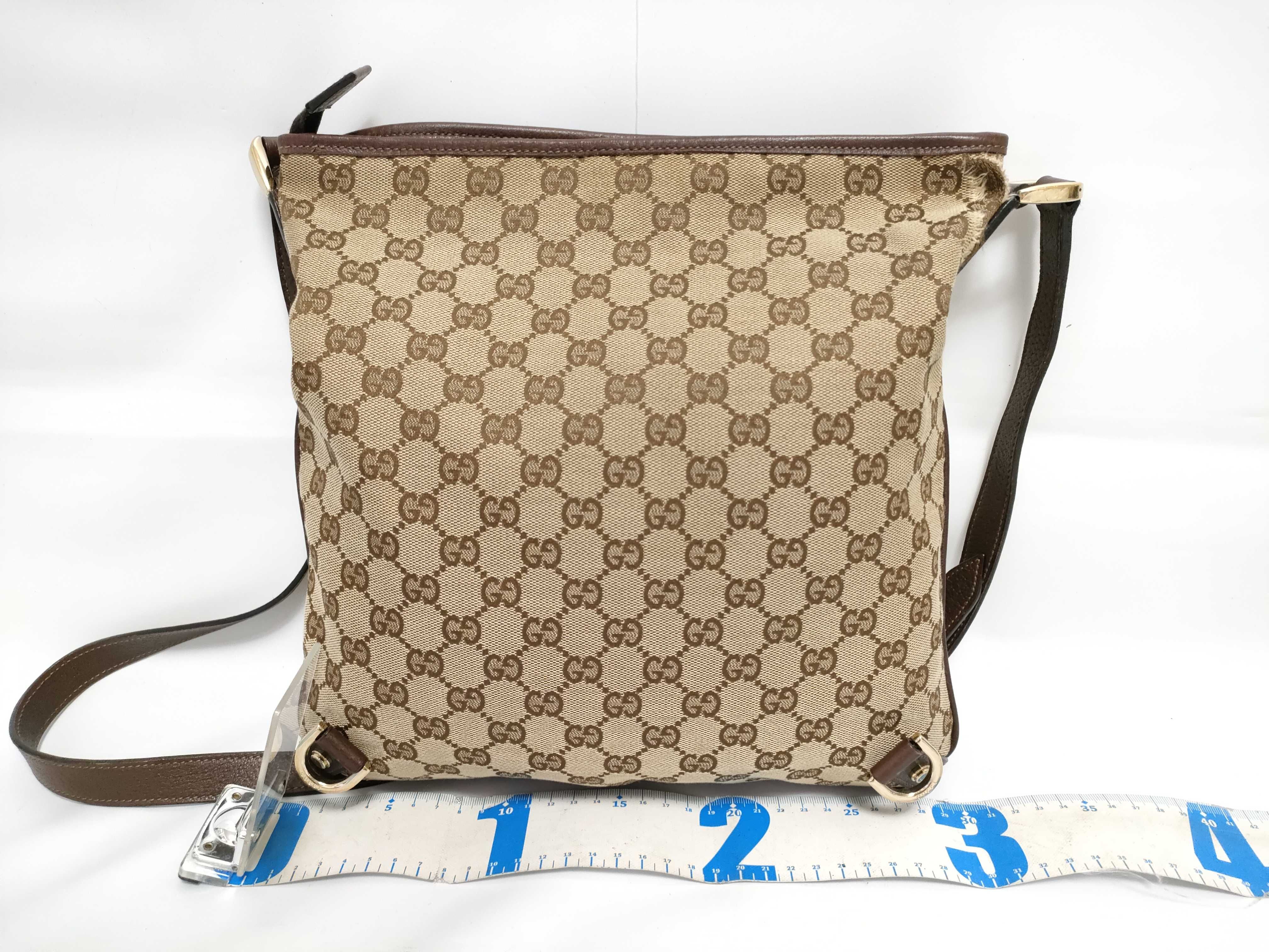 GG Canvas Leather Shoulder Bag — view 2