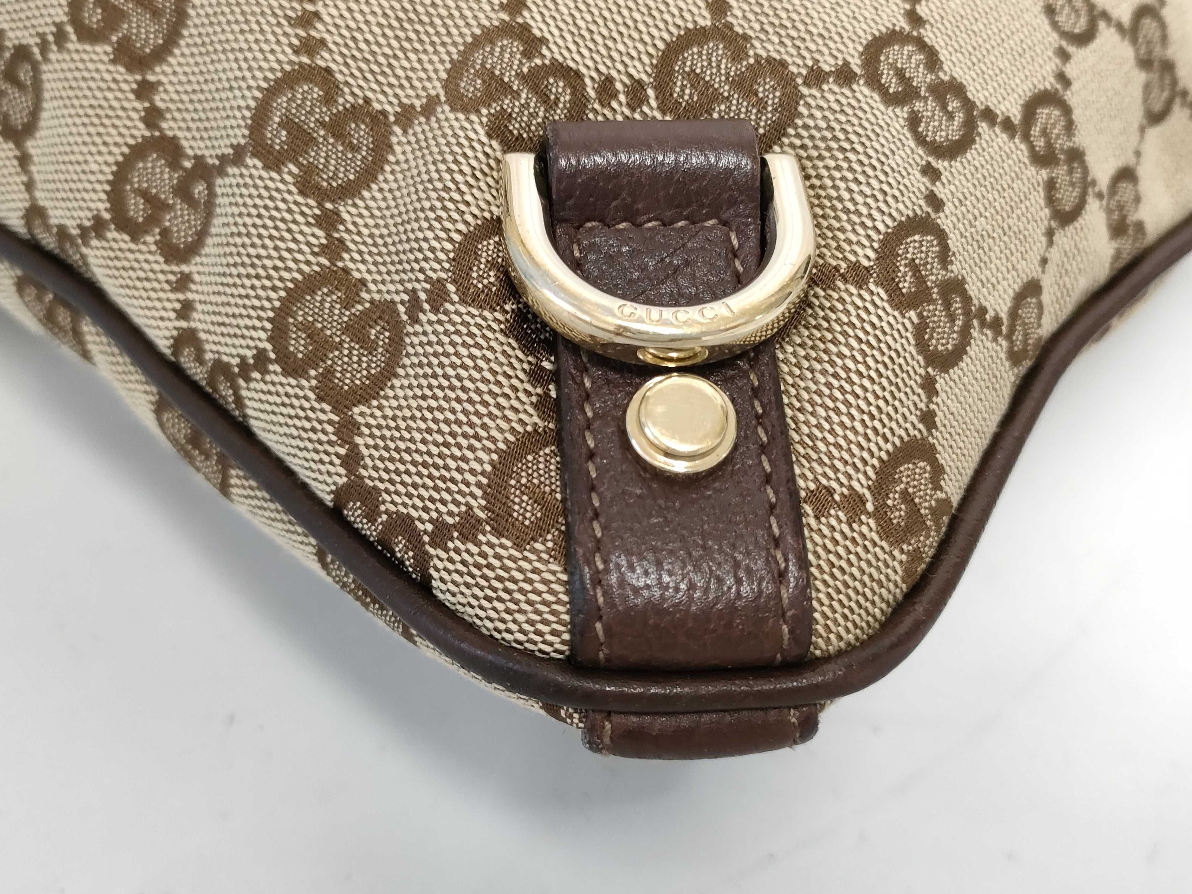 GG Canvas Leather Shoulder Bag — view 4