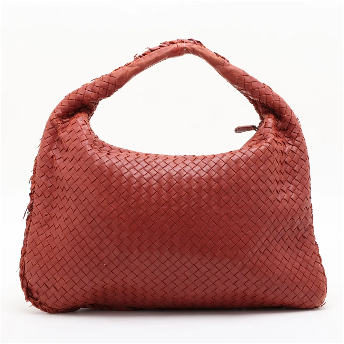 Intrecciato Hobo 115654 Leather Shoulder Bag Brown — view 2