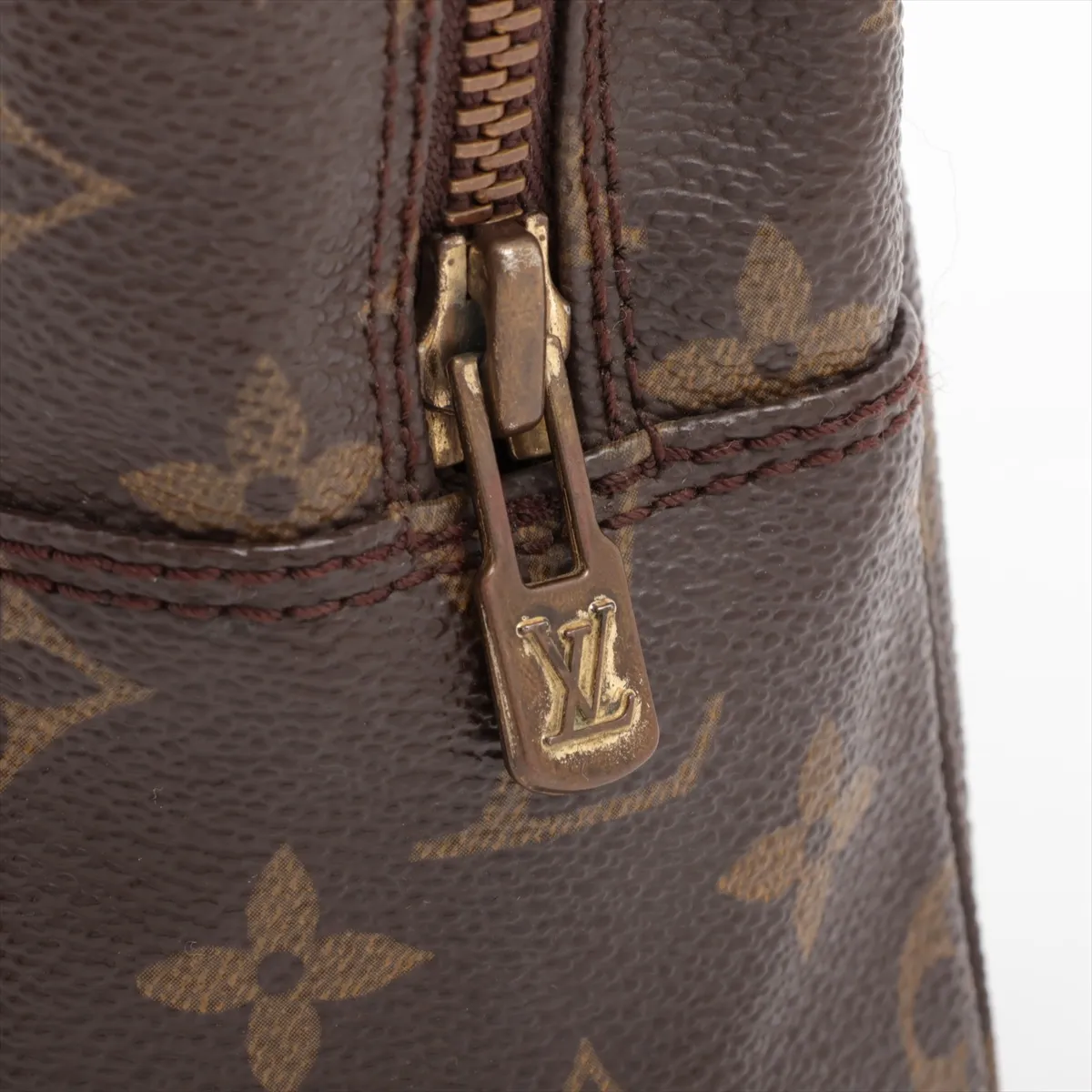 Monogram True Toilet M47522 864TH Brown Pouch — view 5
