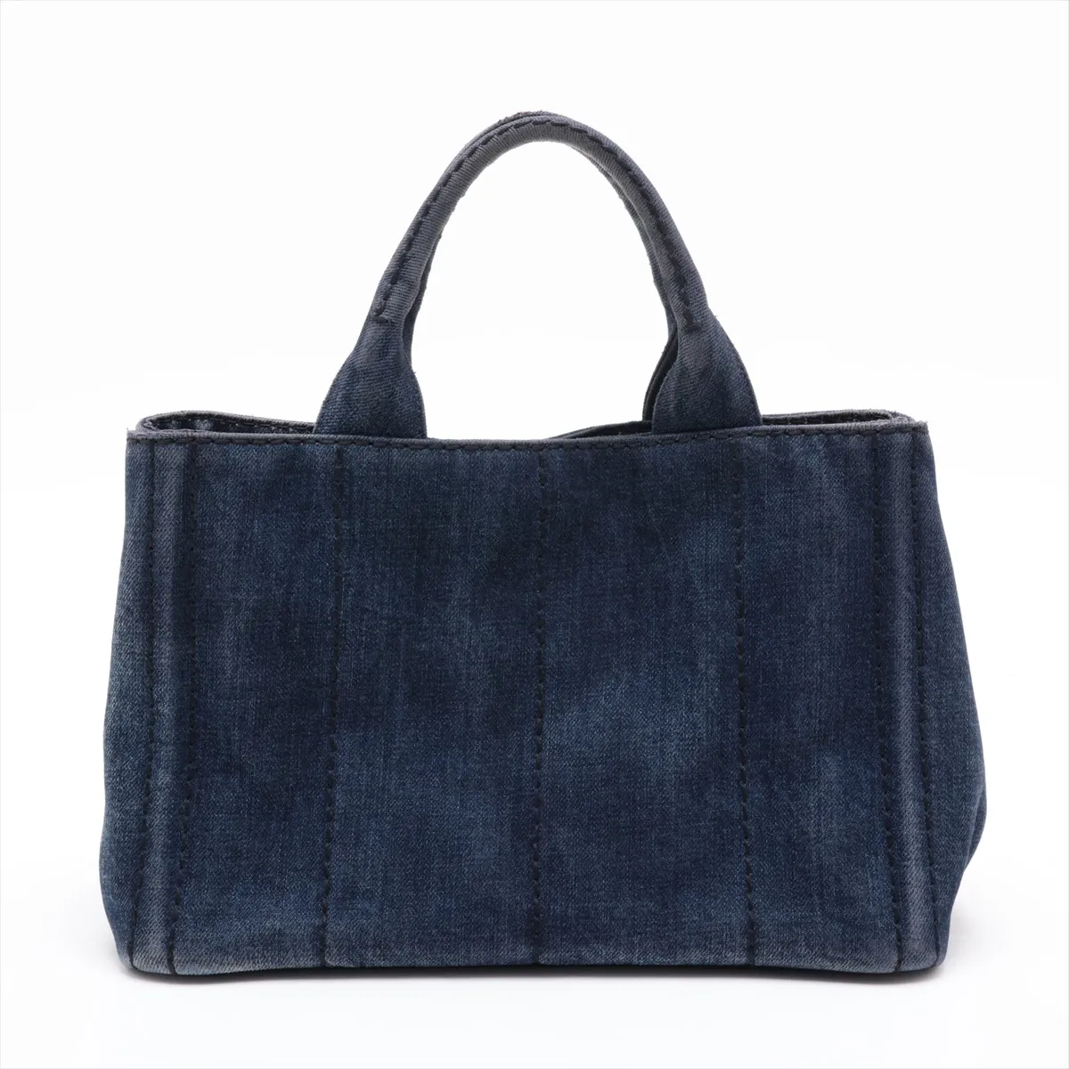 Canapa Denim 2-Way Handbag, Blue — view 2