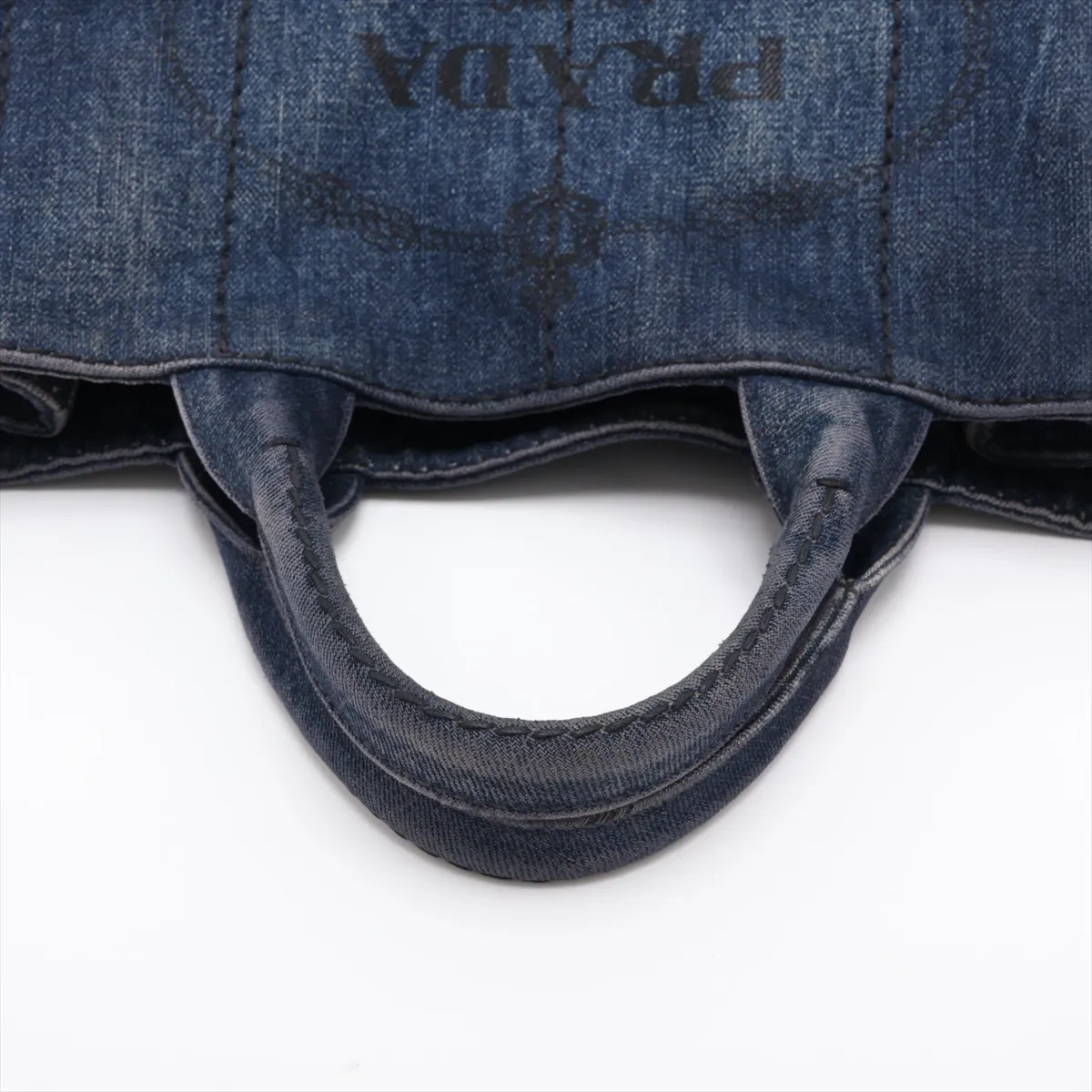 Canapa Denim 2-Way Handbag, Blue — view 5