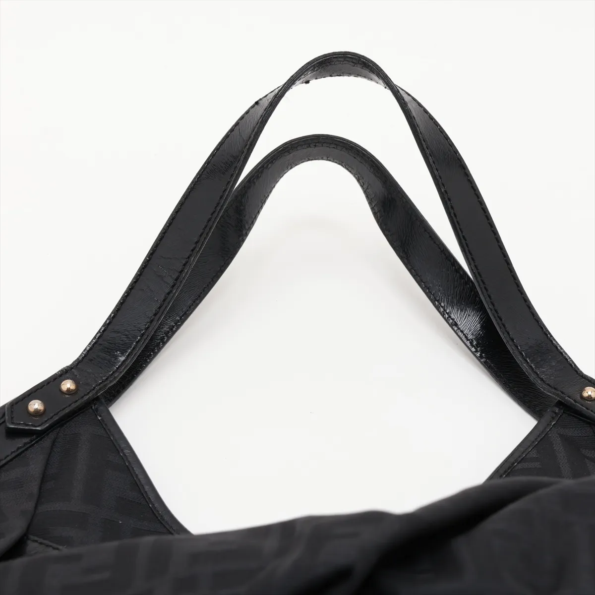 Zucca Canvas x Leather Shoulder Bag, Black 8BR635 — view 6