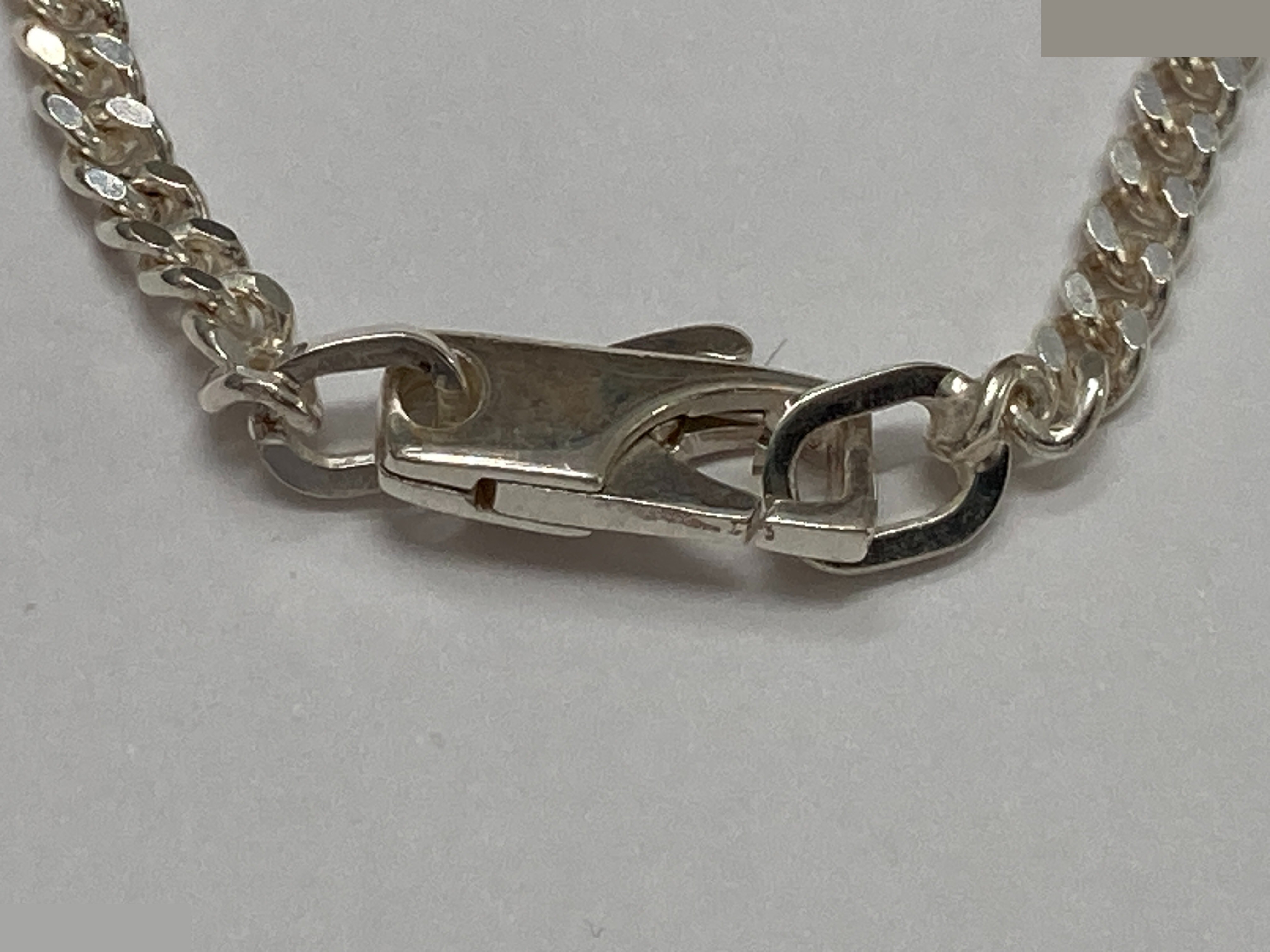 Square-cut Out G bar necklace, 925/15.5g — view 6