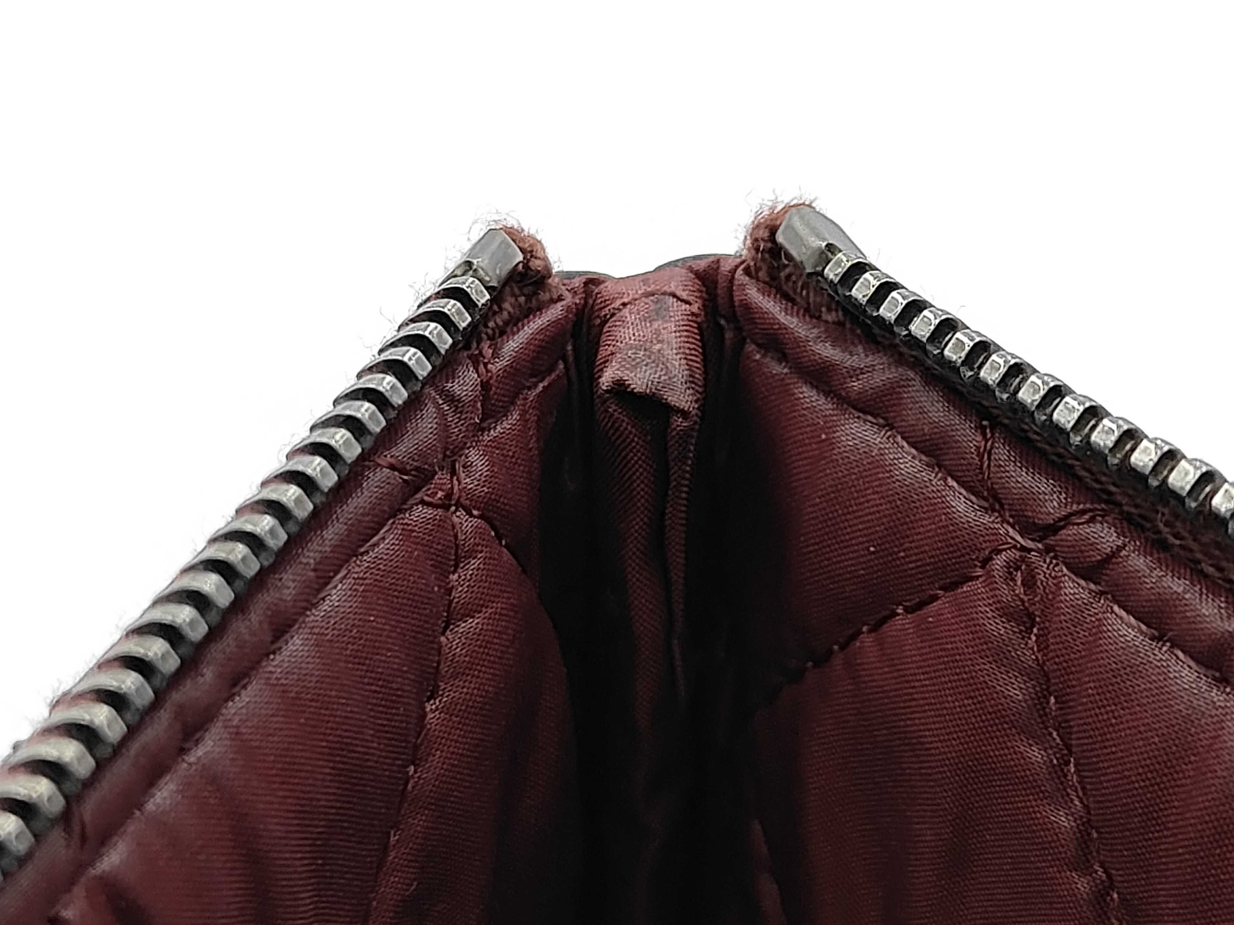 Black Caviar Leather Matelassé Clutch Bag with Ruthenium Hardware (Serial Number 21) — view 6