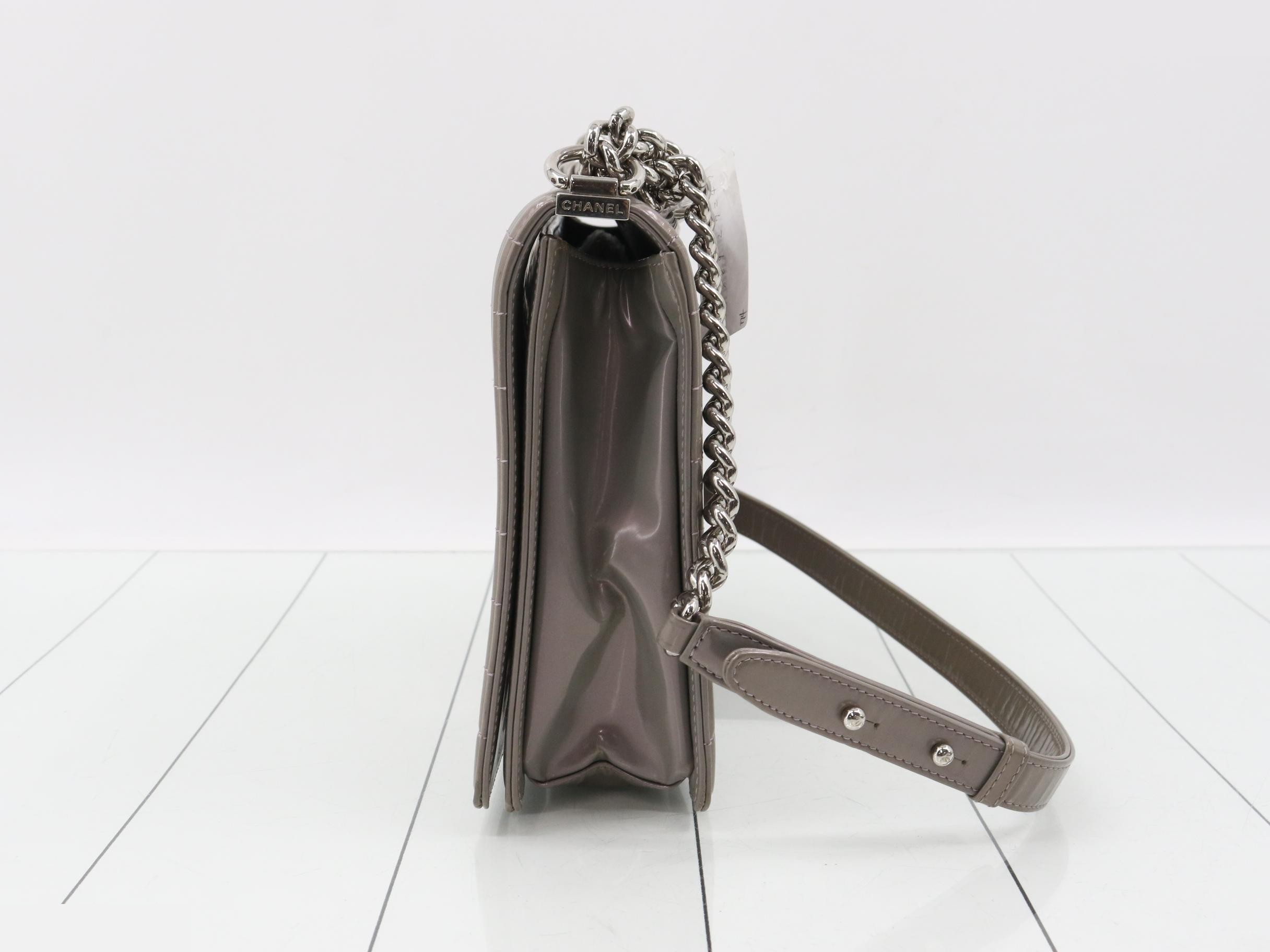 Boy Chanel Logo Chain Shoulder Bag — view 3