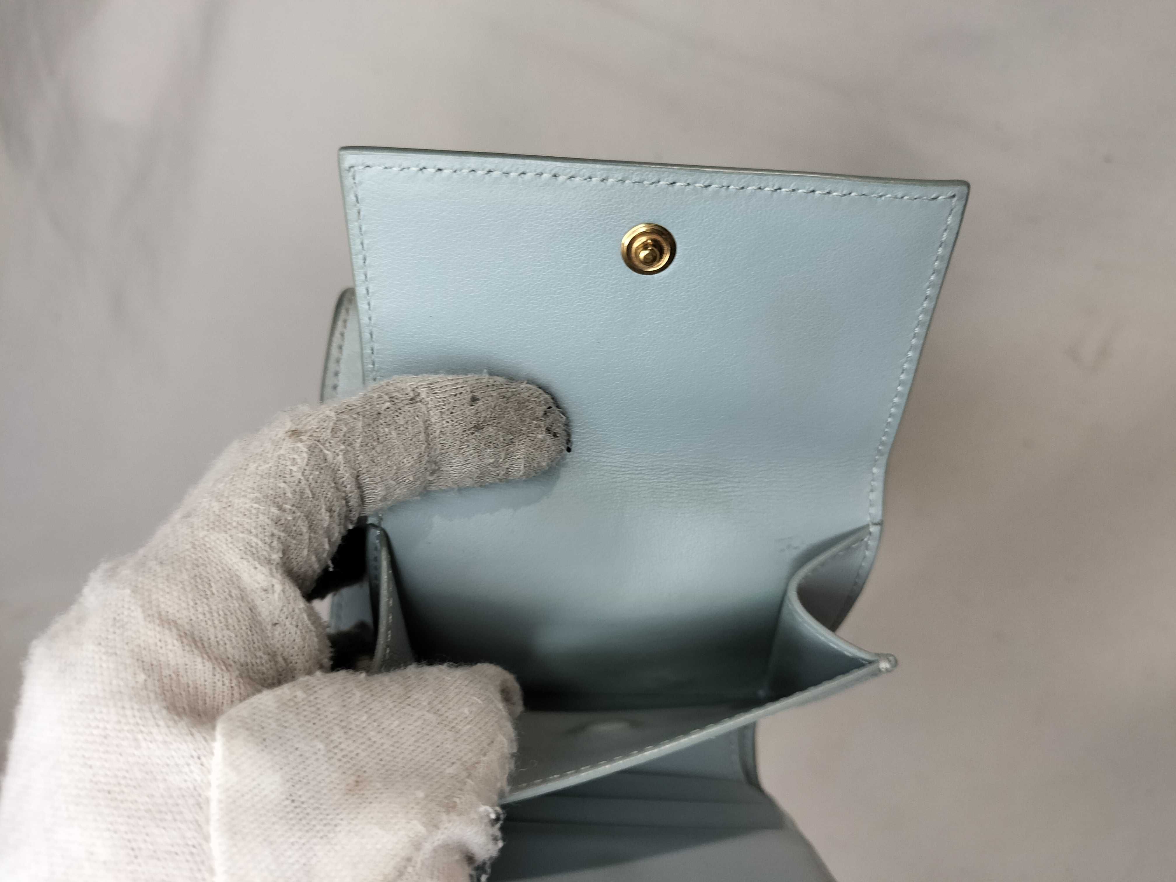 Triomphe Trifold Wallet, Light Blue — view 10
