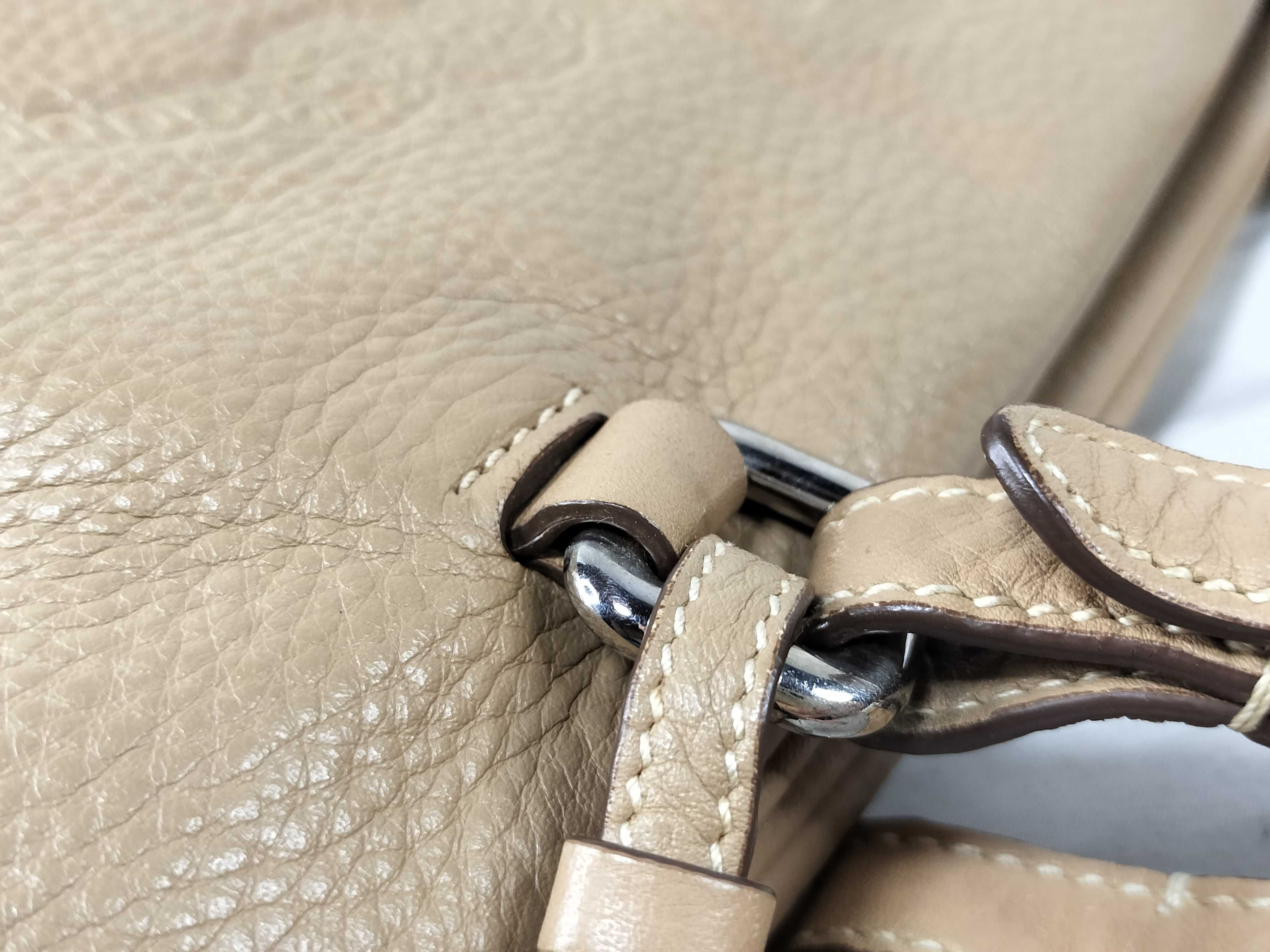handbag, logo jacquard leather handbag — view 5