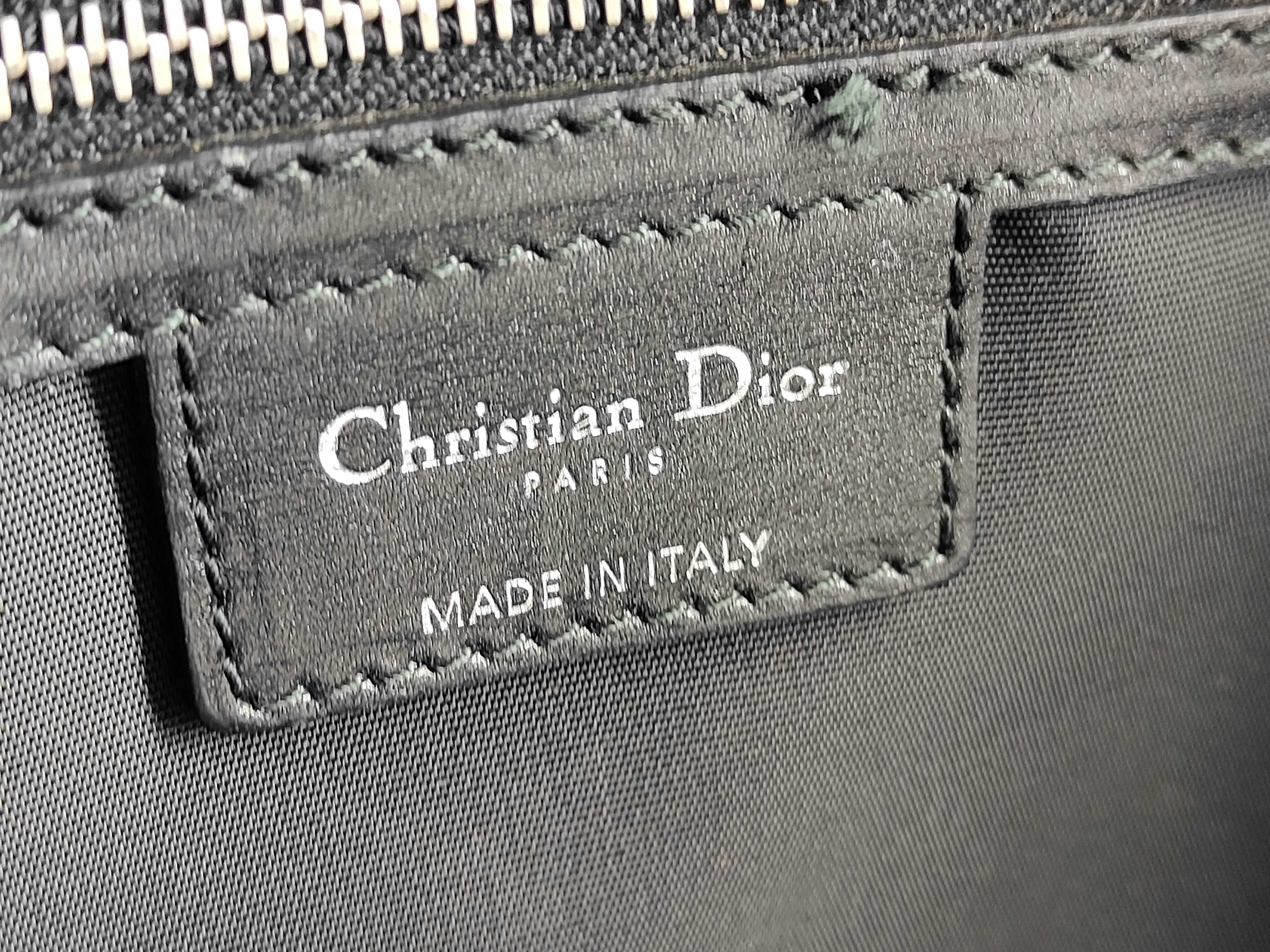 Christian Tote Bag, Handle Bag, Panarea Cannage Leather, Black, Quilted, Vintage Archive, Y2k Tote Bag — view 11
