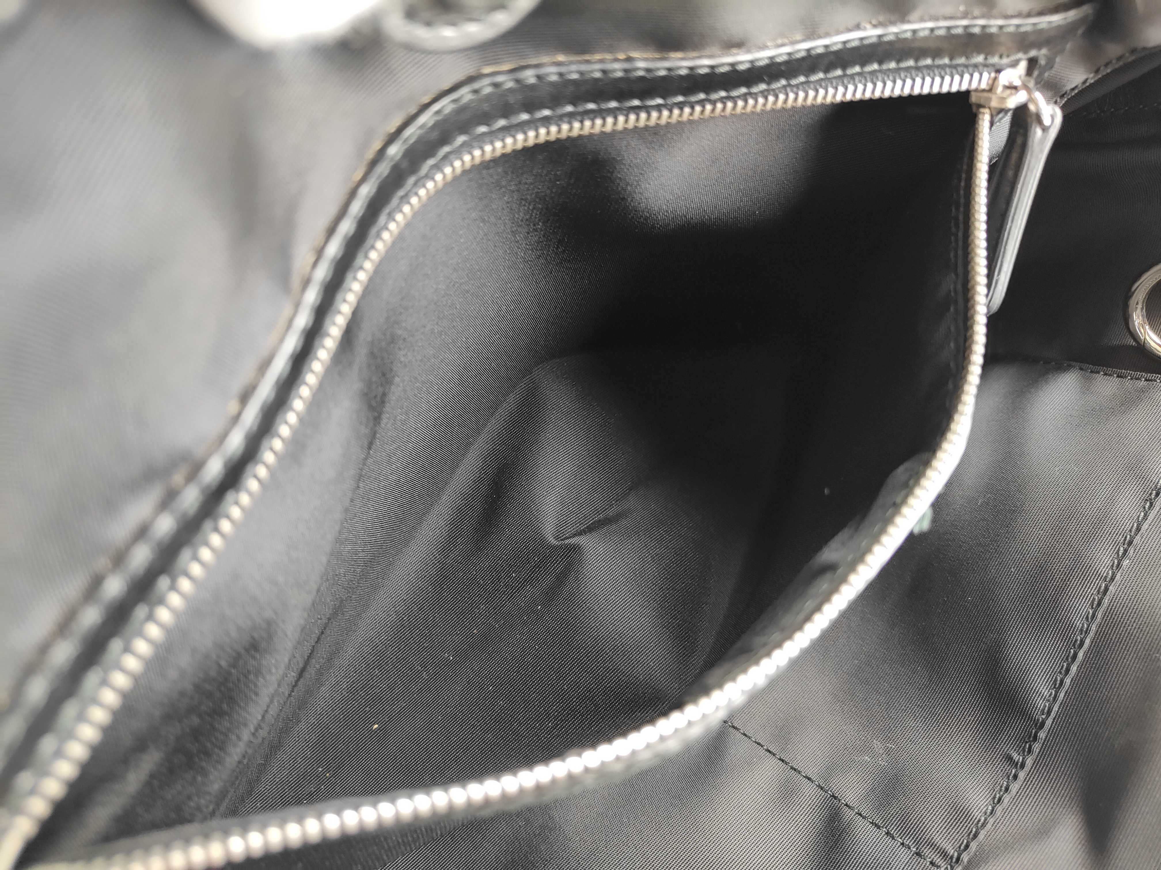 Christian Tote Bag, Handle Bag, Panarea Cannage Leather, Black, Quilted, Vintage Archive, Y2k Tote Bag — view 12