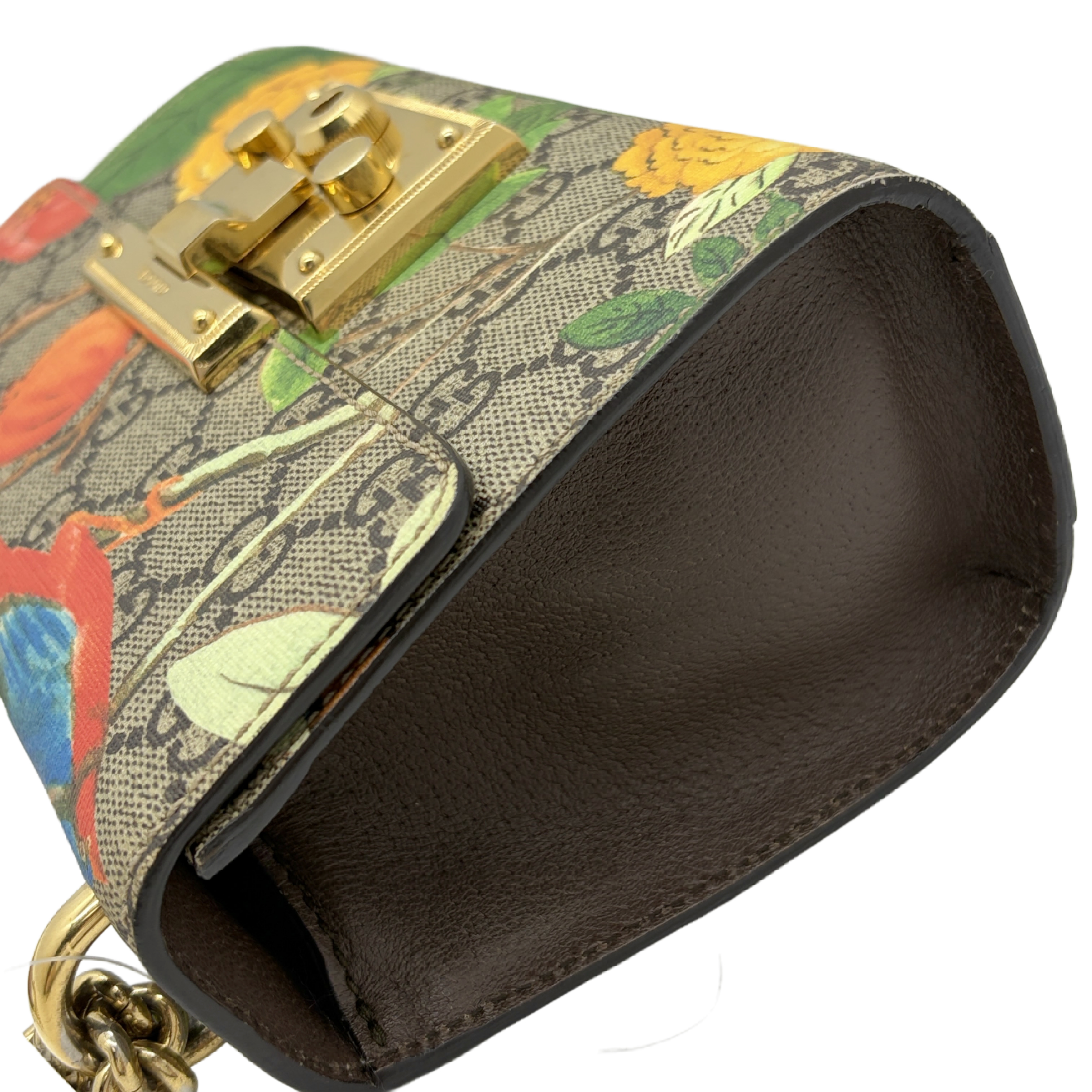 Padlock GG Blooms Shoulder Bag — view 3