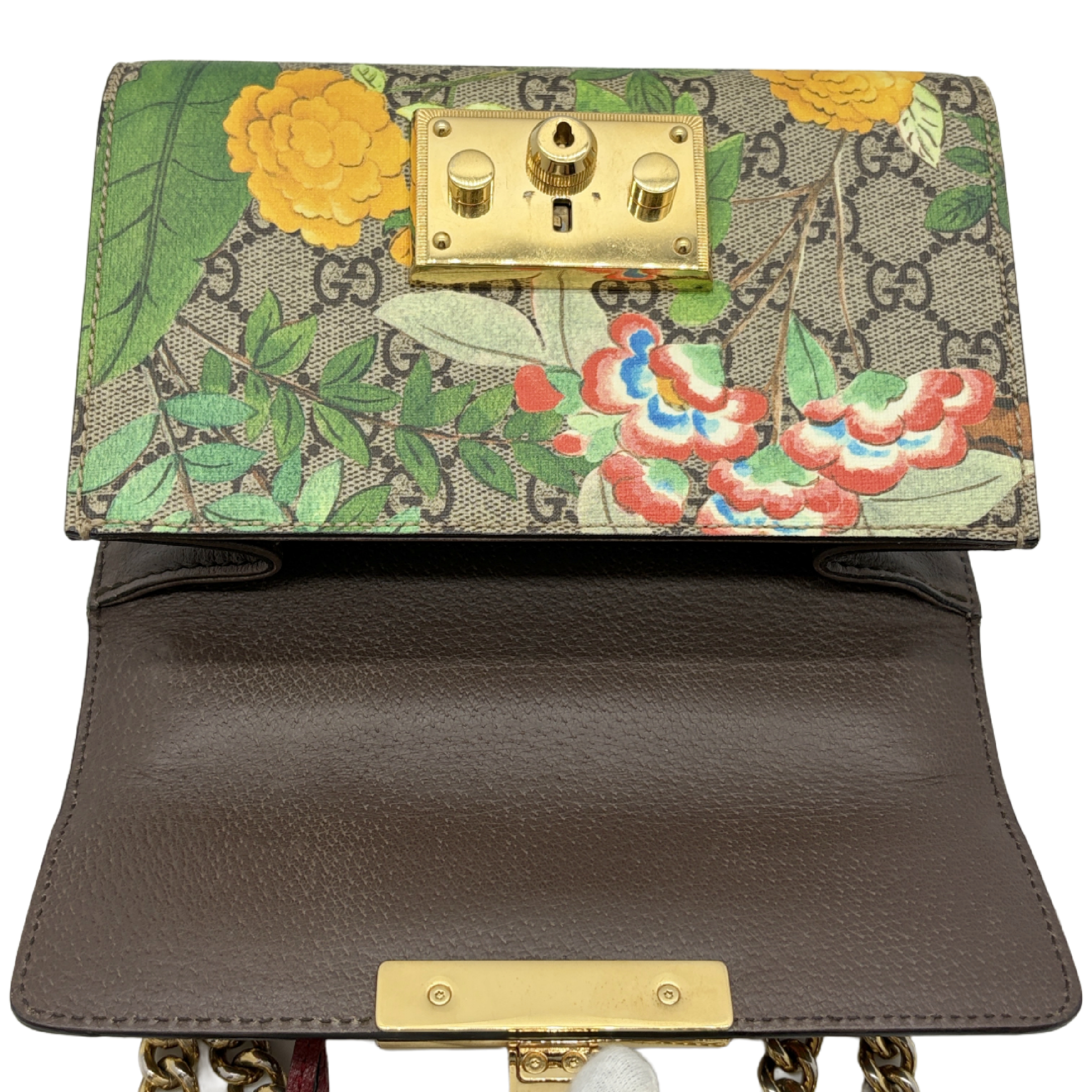 Padlock GG Blooms Shoulder Bag — view 8