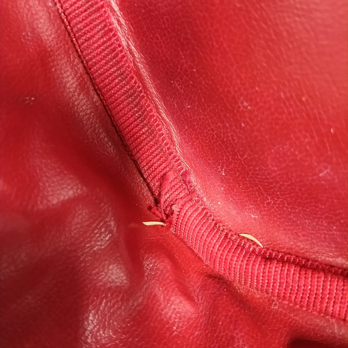 Coco Mark Caviar Skin Vanity Bag, Red with Gold Hardware, 3328043, Series 3 — view 15