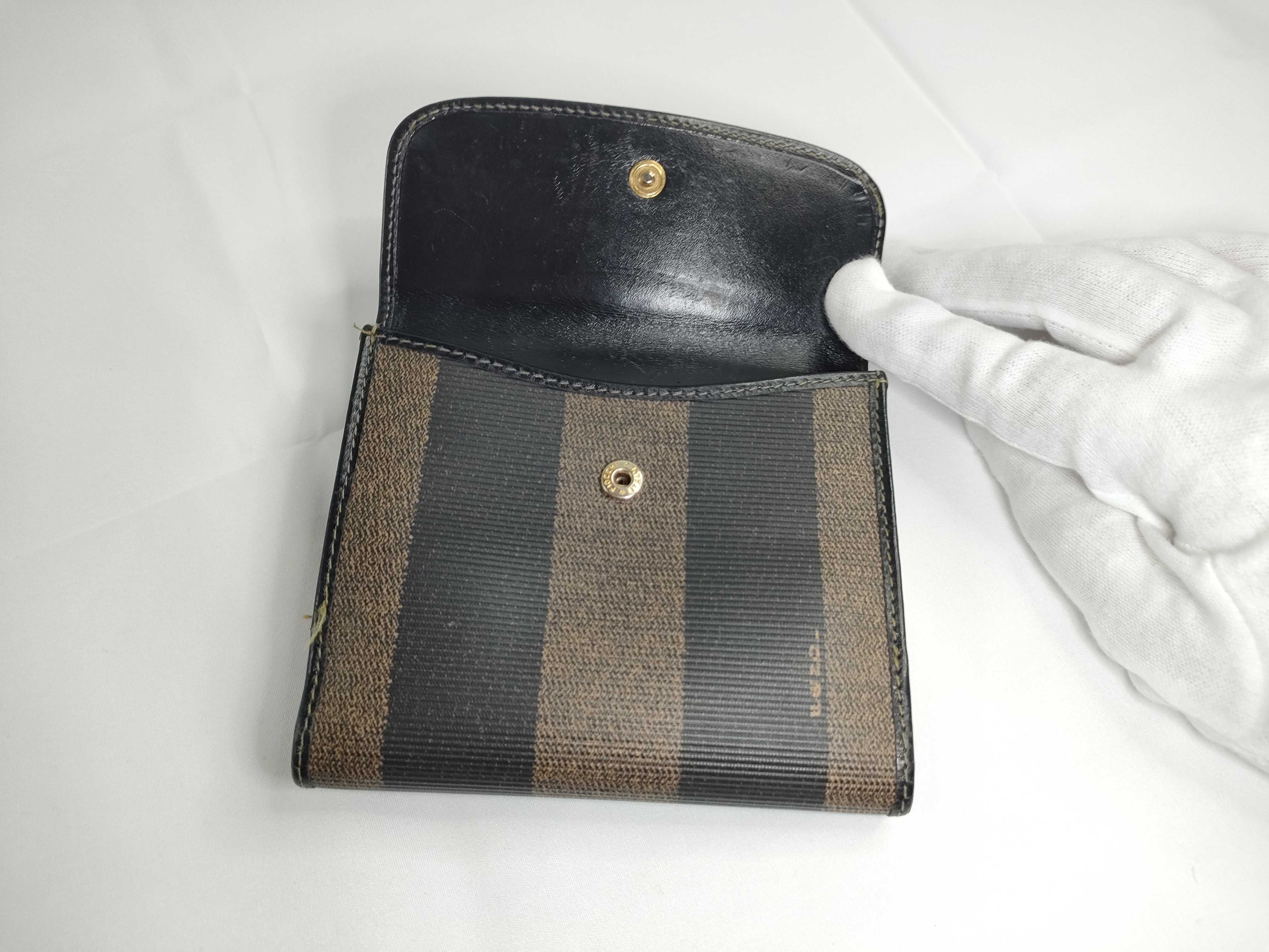 Pecan Pattern Fendi Bi-fold Wallet Pecan Stripe Wallet — view 13