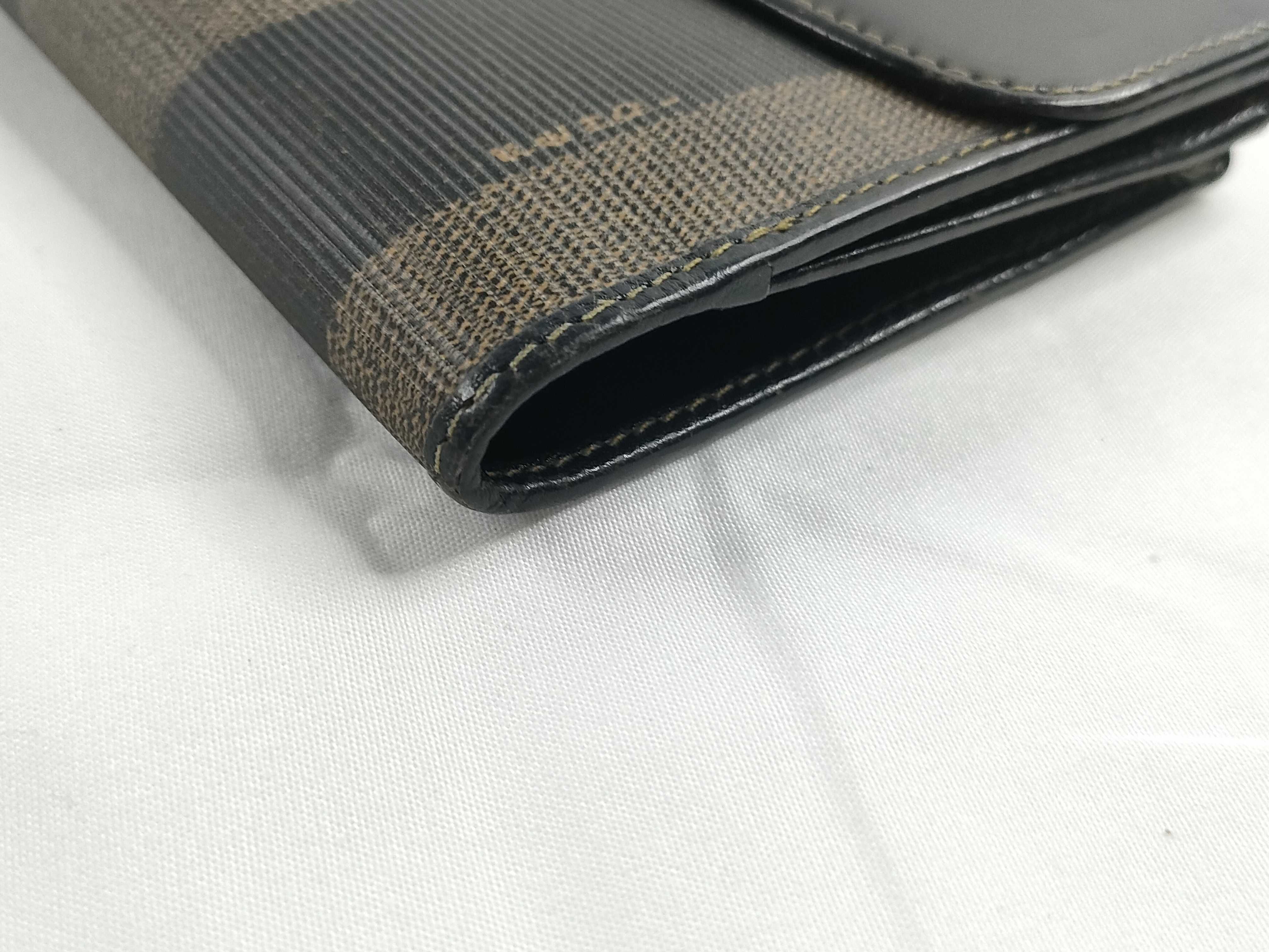 Pecan Pattern Fendi Bi-fold Wallet Pecan Stripe Wallet — view 3