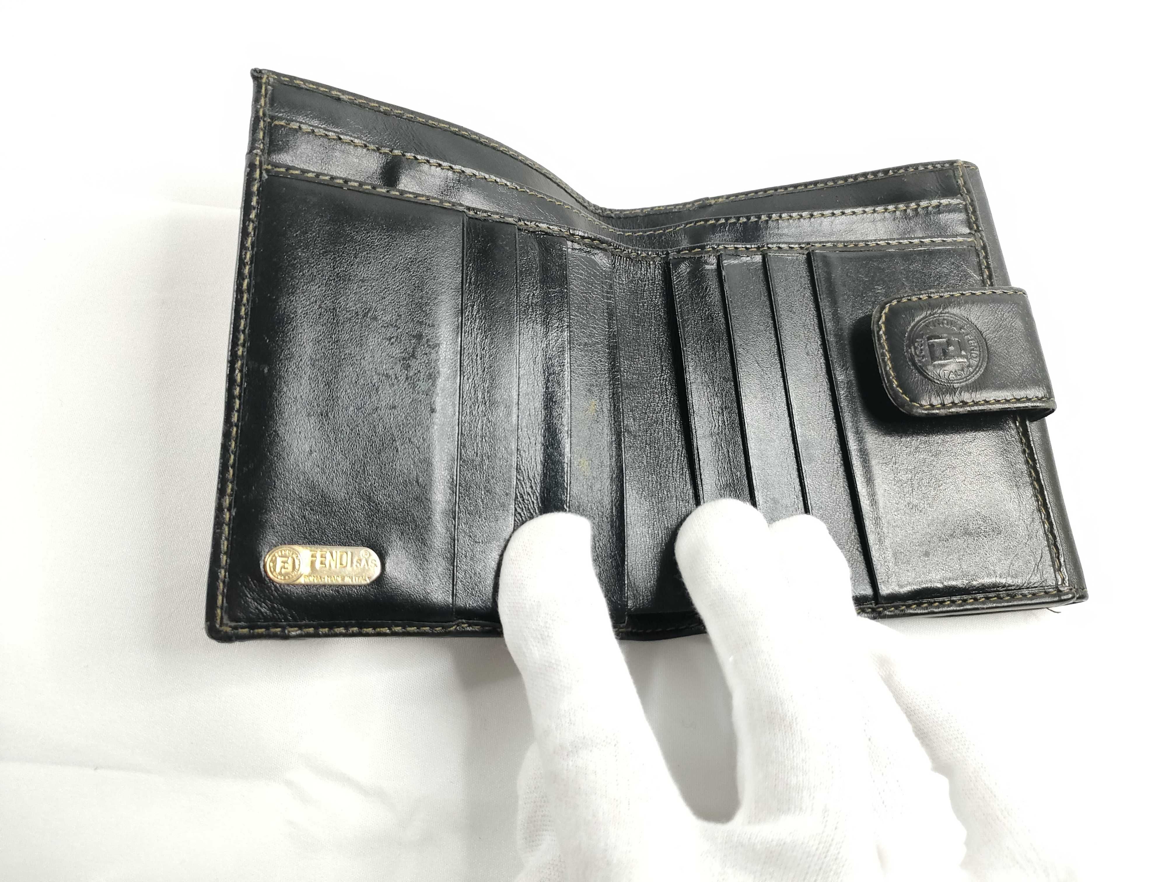Pecan Pattern Fendi Bi-fold Wallet Pecan Stripe Wallet — view 8