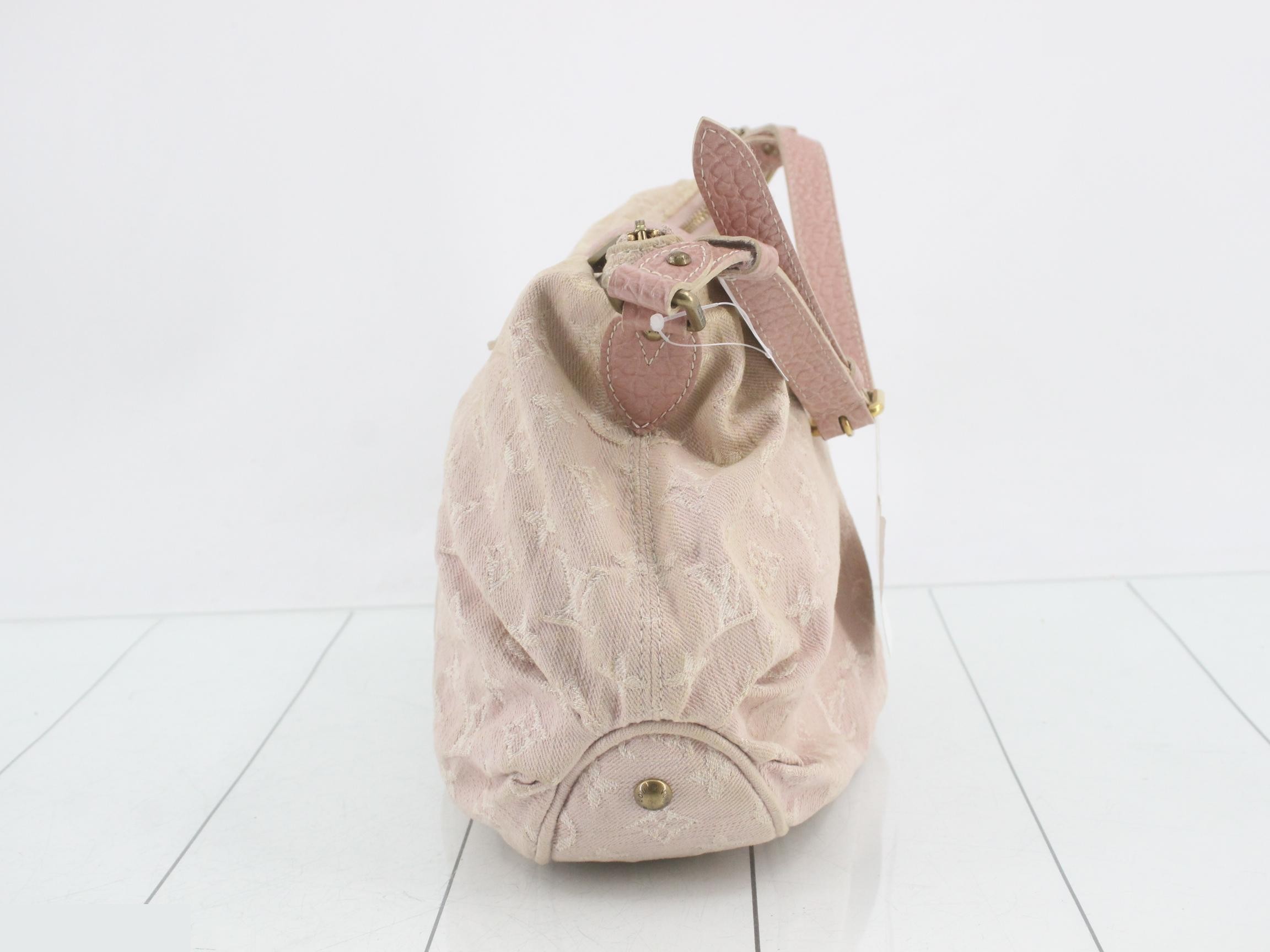 Monogram Denim Slightly Shoulder Bag — view 4