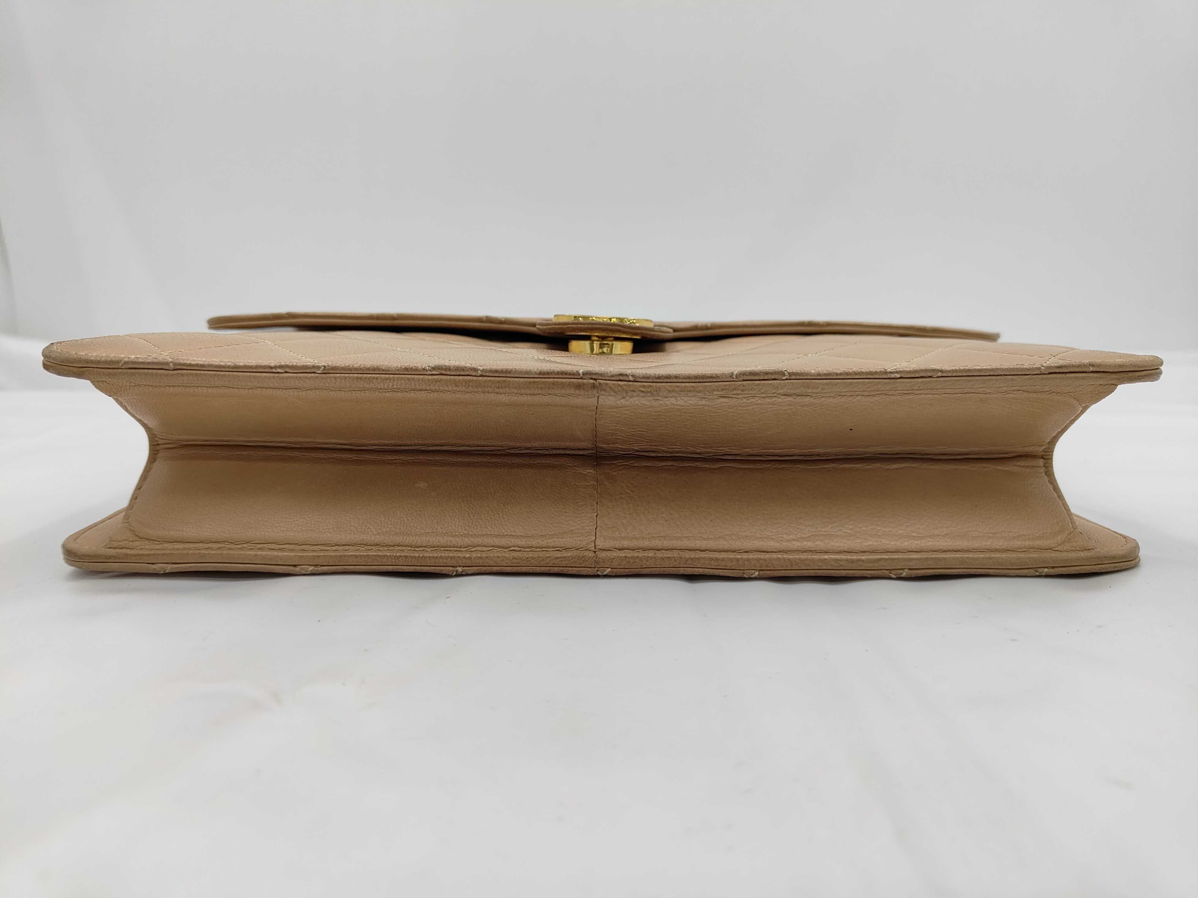 Matelassé Push Beige Shoulder Bag — view 7