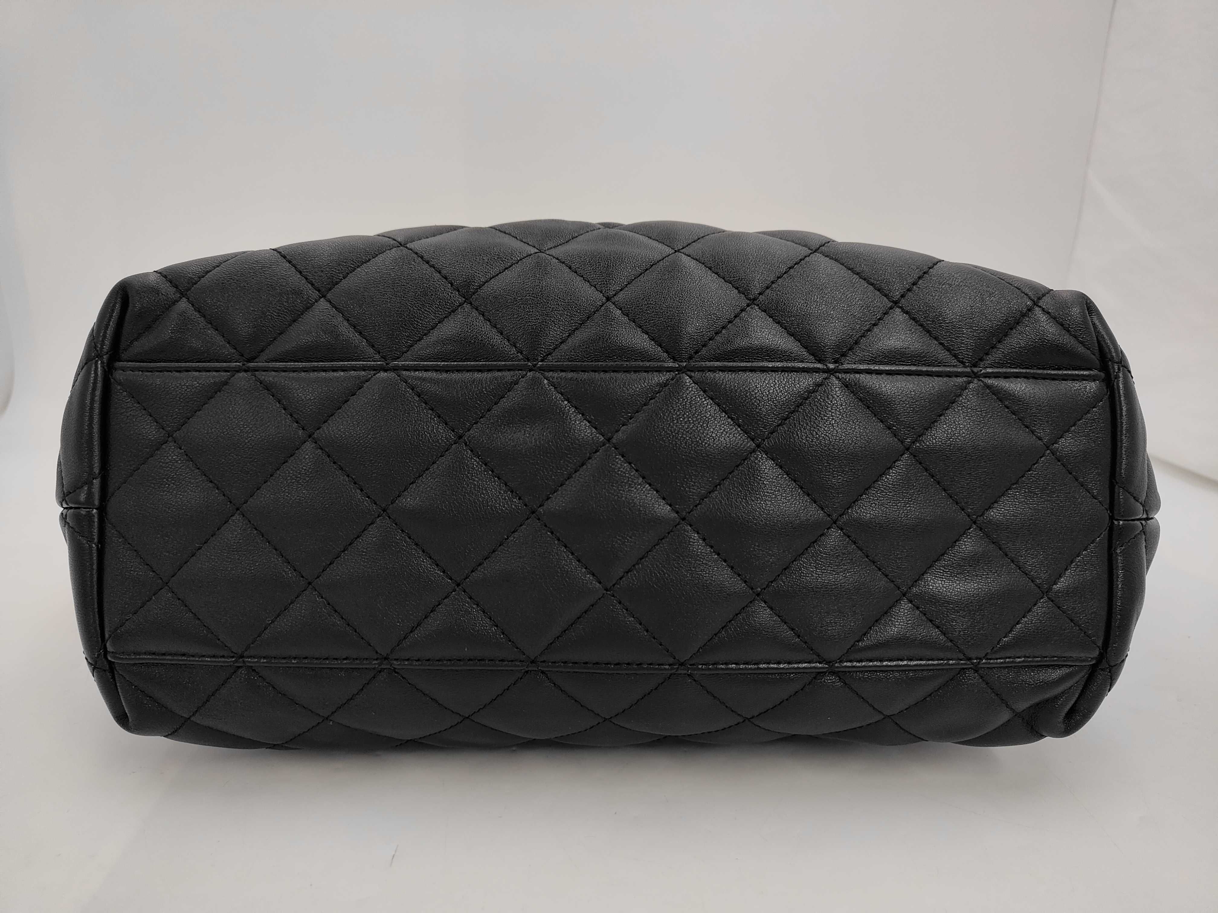 Black Quilted Large Parent-Child Tote Bag — view 3