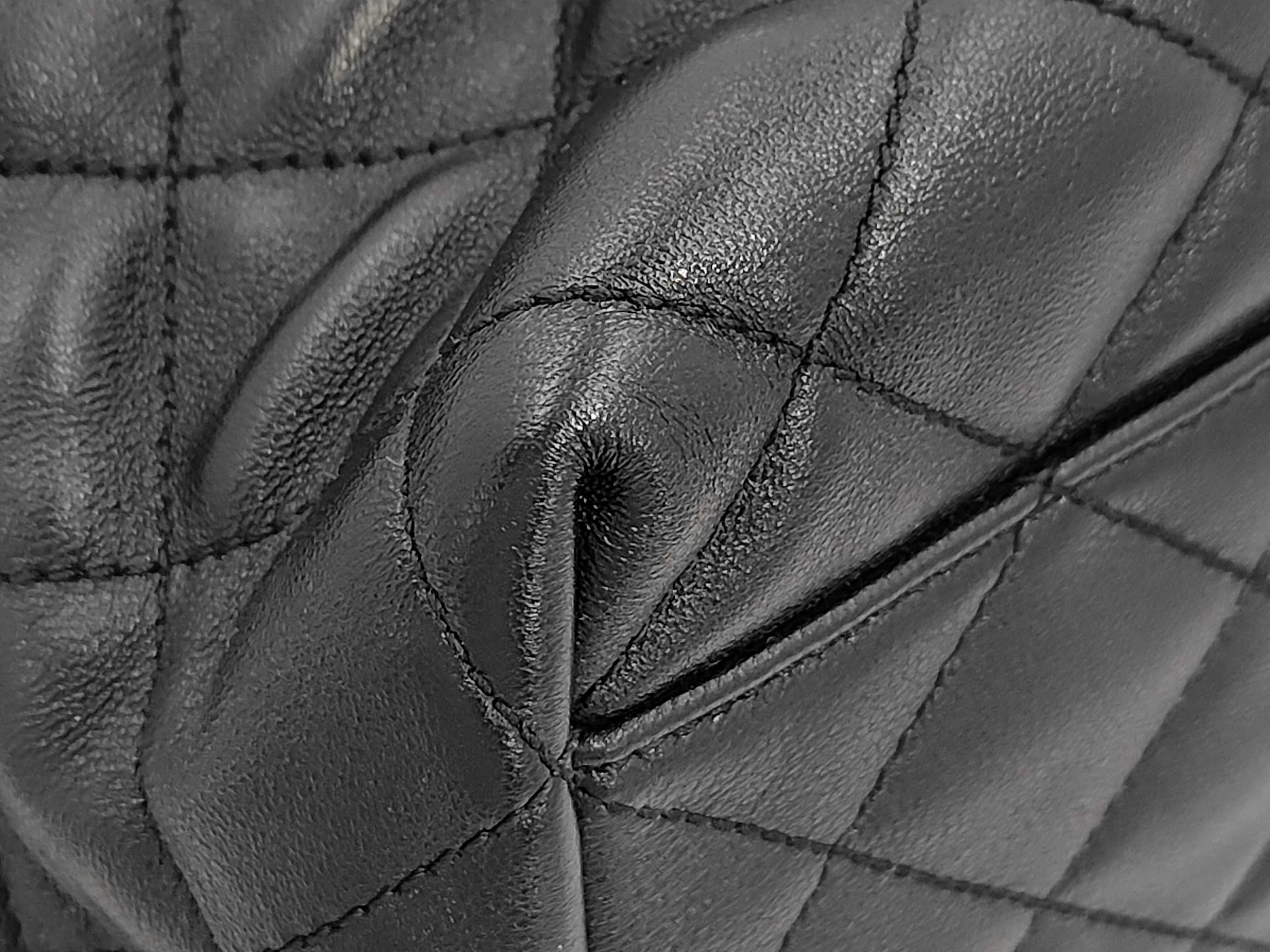 Black Quilted Large Parent-Child Tote Bag — view 4