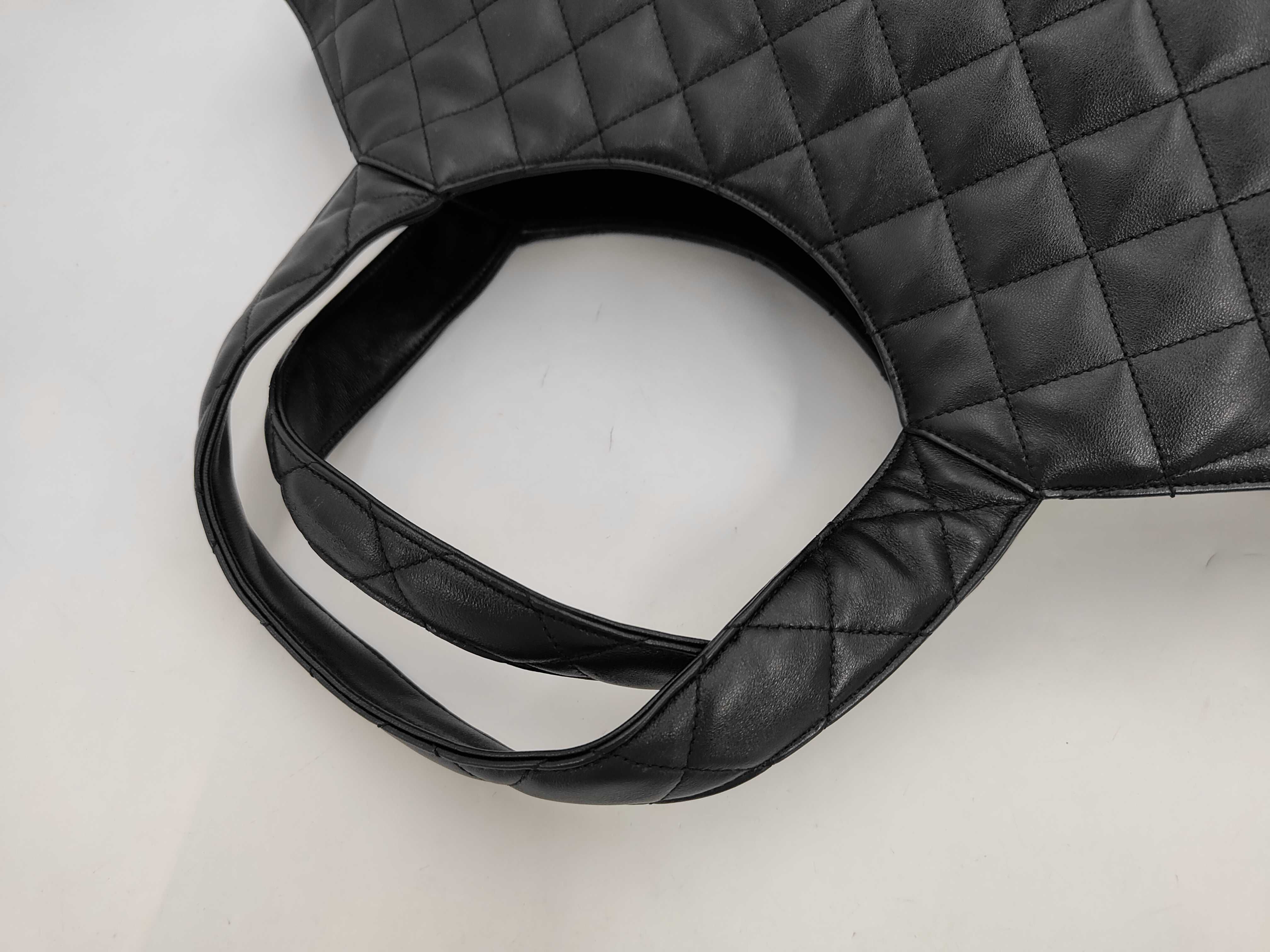 Black Quilted Large Parent-Child Tote Bag — view 5