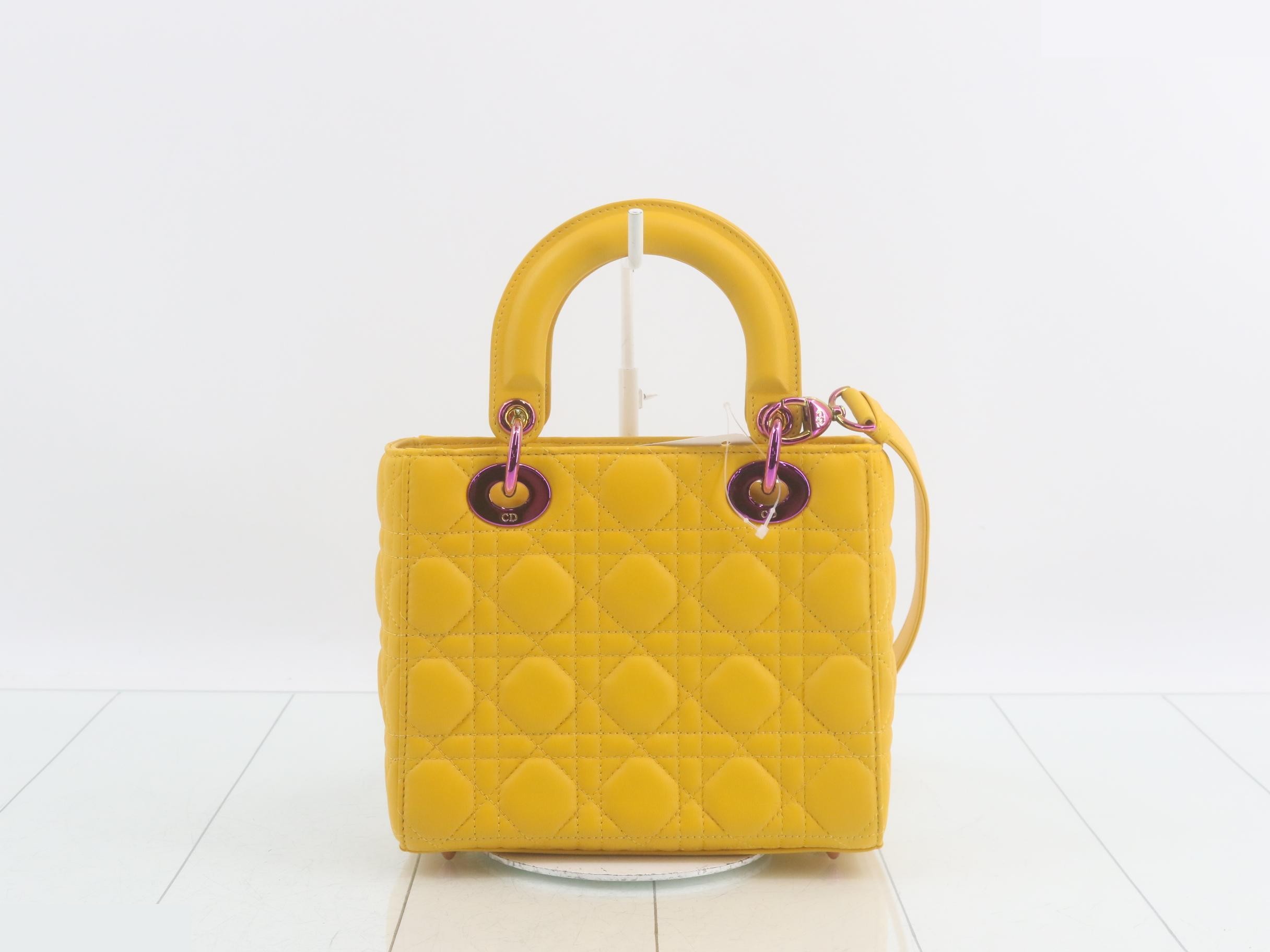 Lady Dior Cannage Lamb 2-Way Shoulder/Handbag — view 2