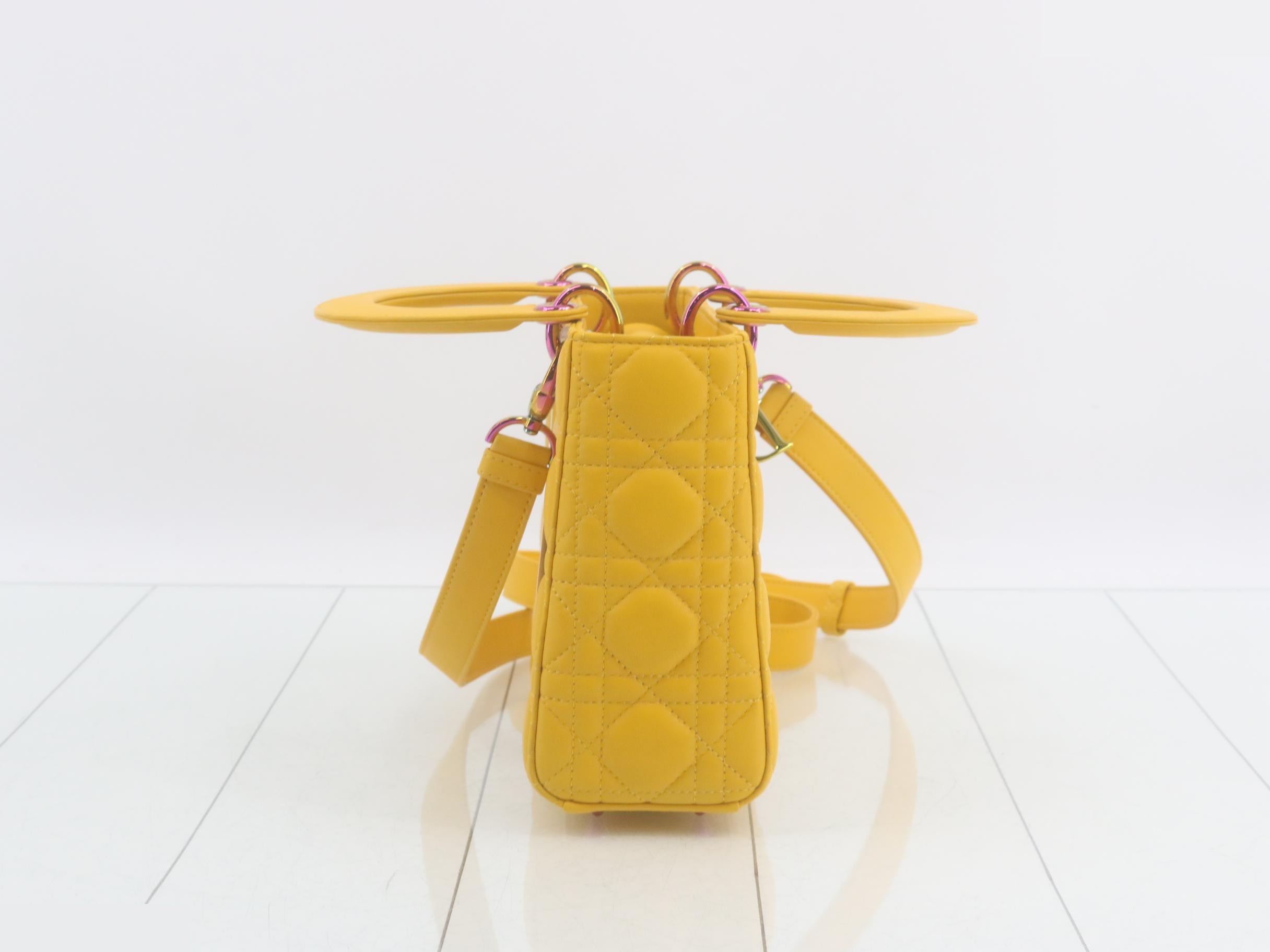 Lady Dior Cannage Lamb 2-Way Shoulder/Handbag — view 4