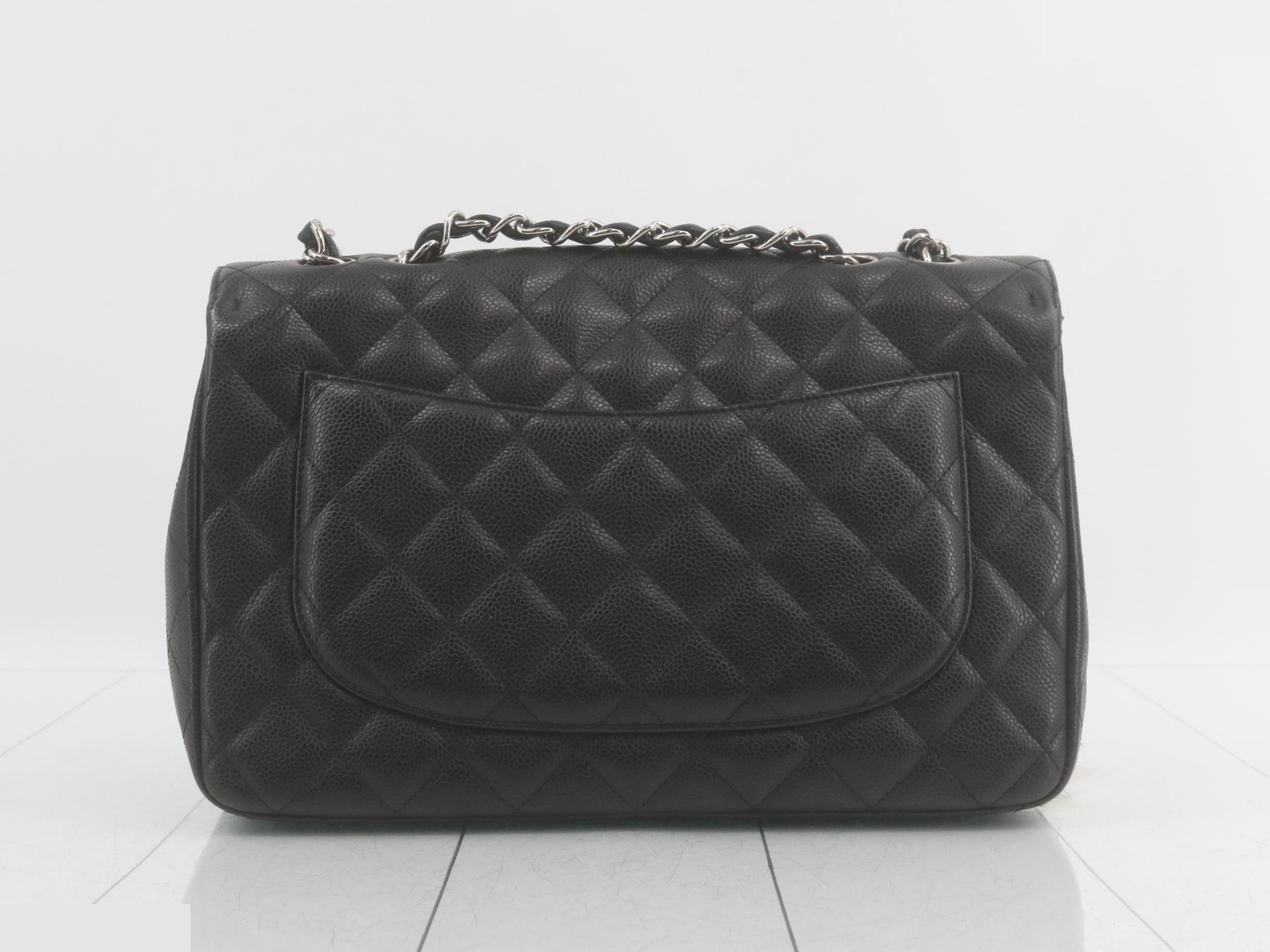 Large Matelassé 30 Caviar Double Chain Shoulder Bag — view 2