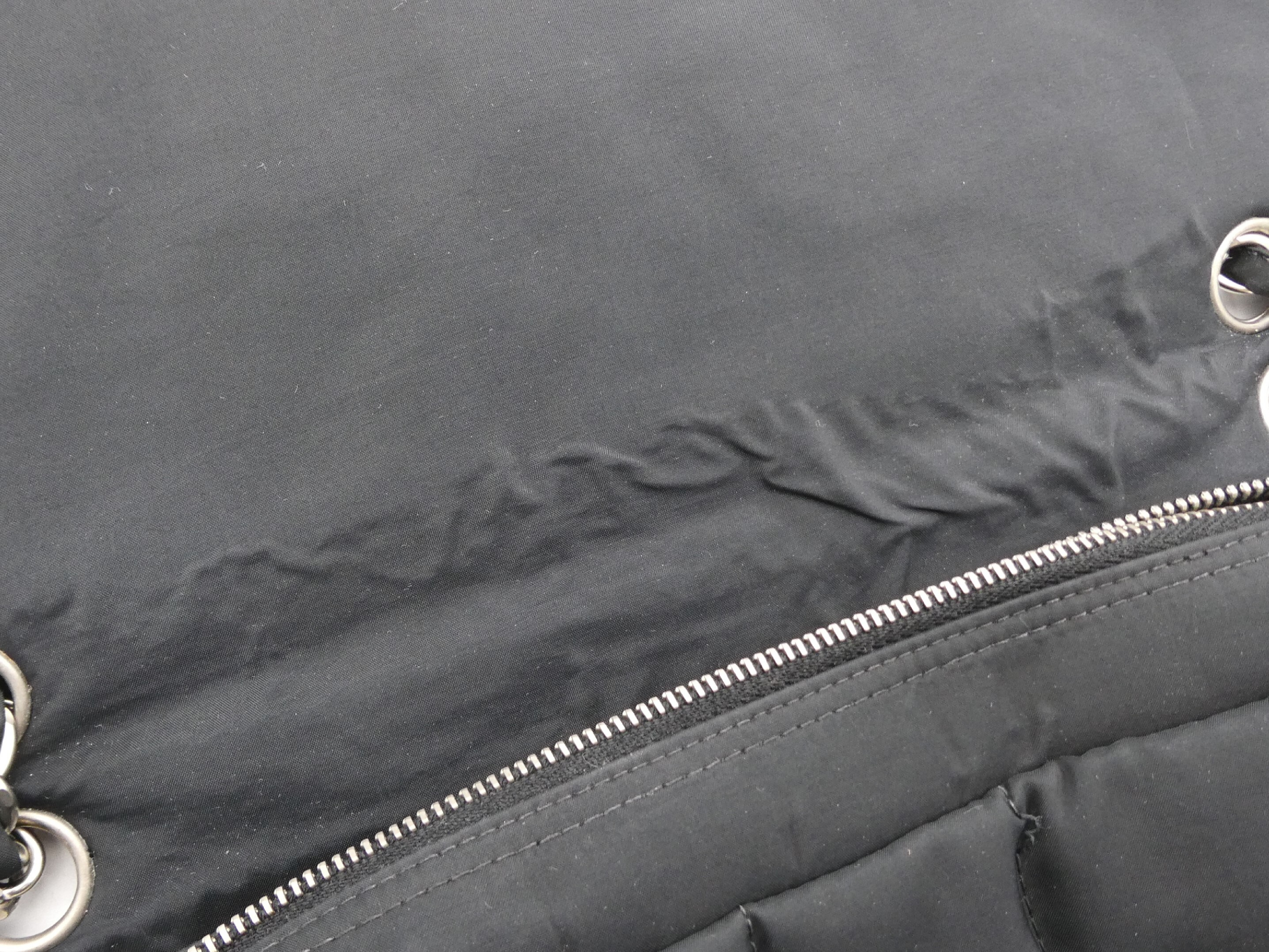 Chocolate Bar Coco Mark Nylon Double Chain Shoulder Bag — view 11