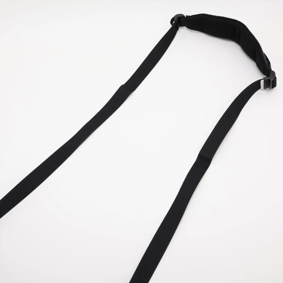 Small Trekking Messenger Nylon Shoulder Bag, Black — view 5